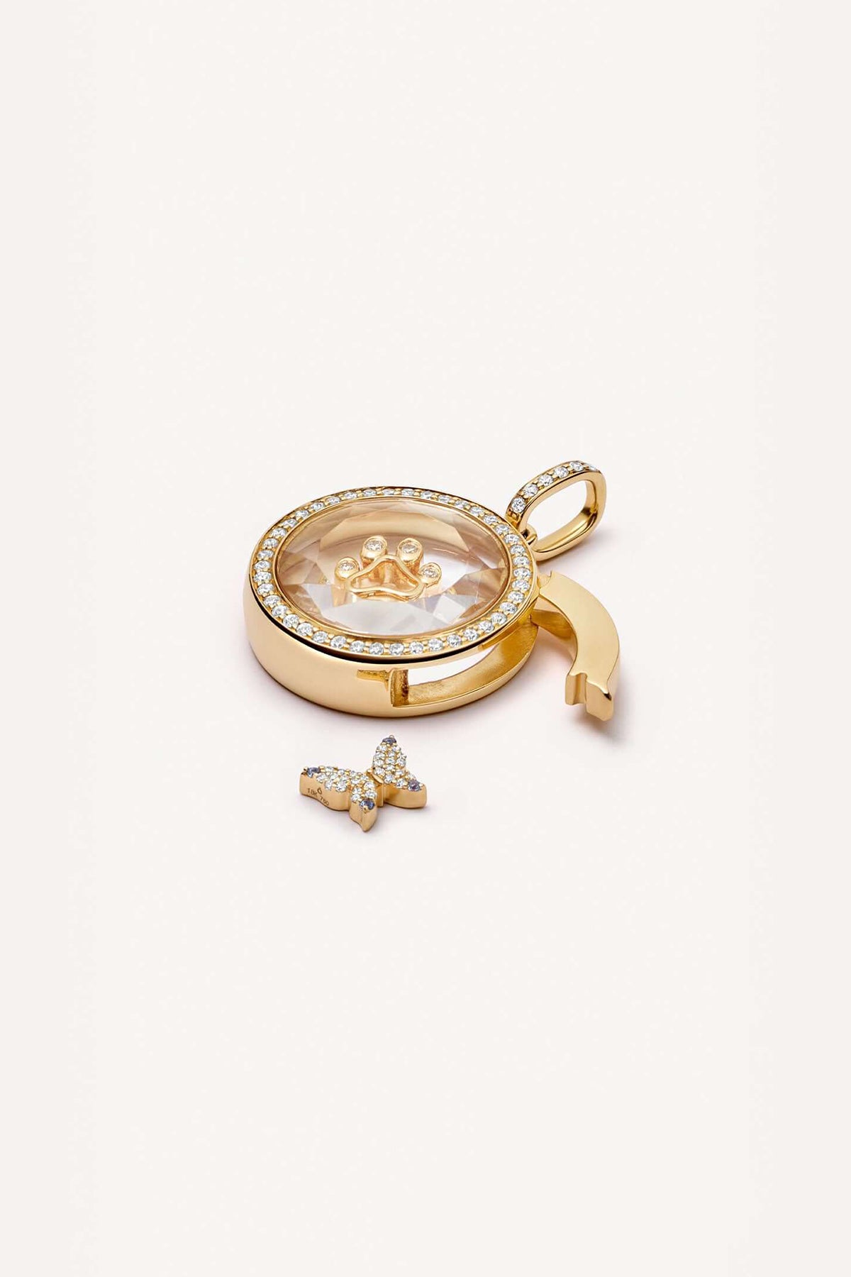 LOQUET LONDON | DIAMOND BUTTERFLY CHARM - MAXFIELD LA