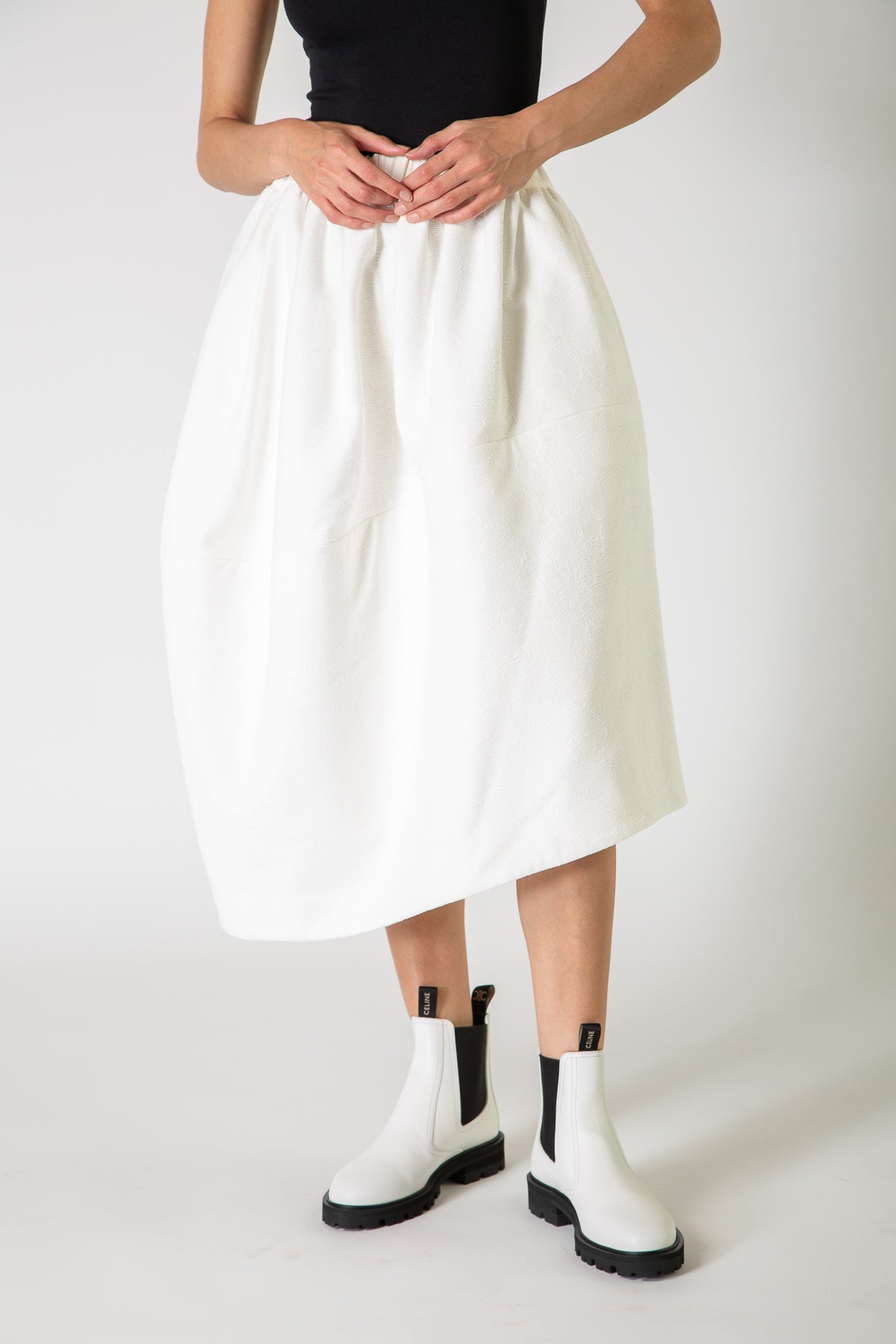 COMME DES GARÇONS | BASKET EMBROIDERED SKIRT