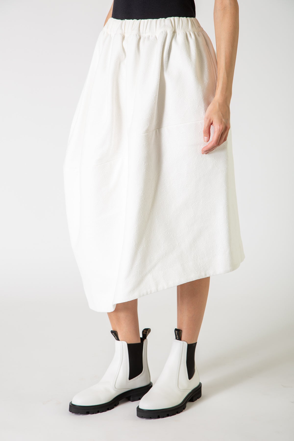 COMME DES GARÇONS | BASKET EMBROIDERED SKIRT