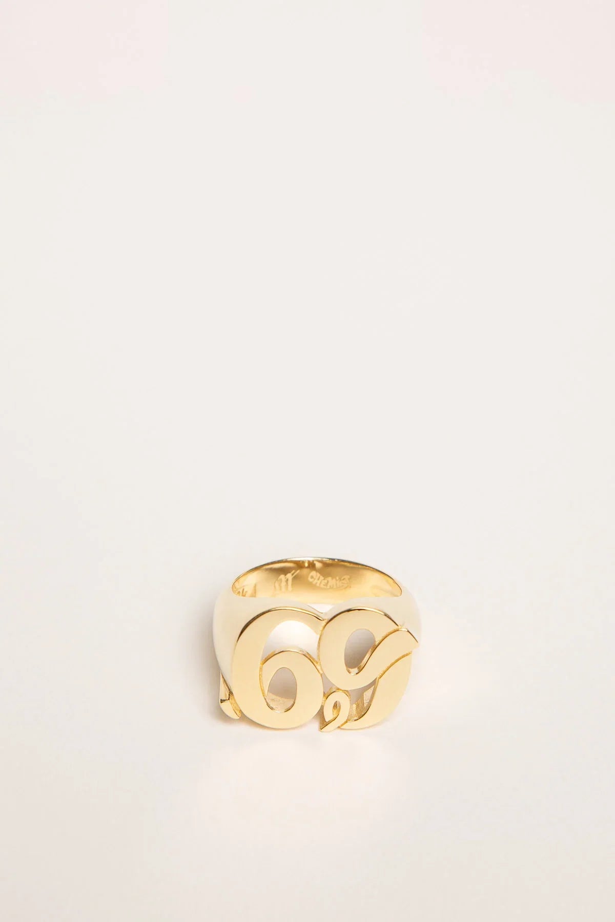 CHEMIST | YELLOW GOLD L FACE 69 RING