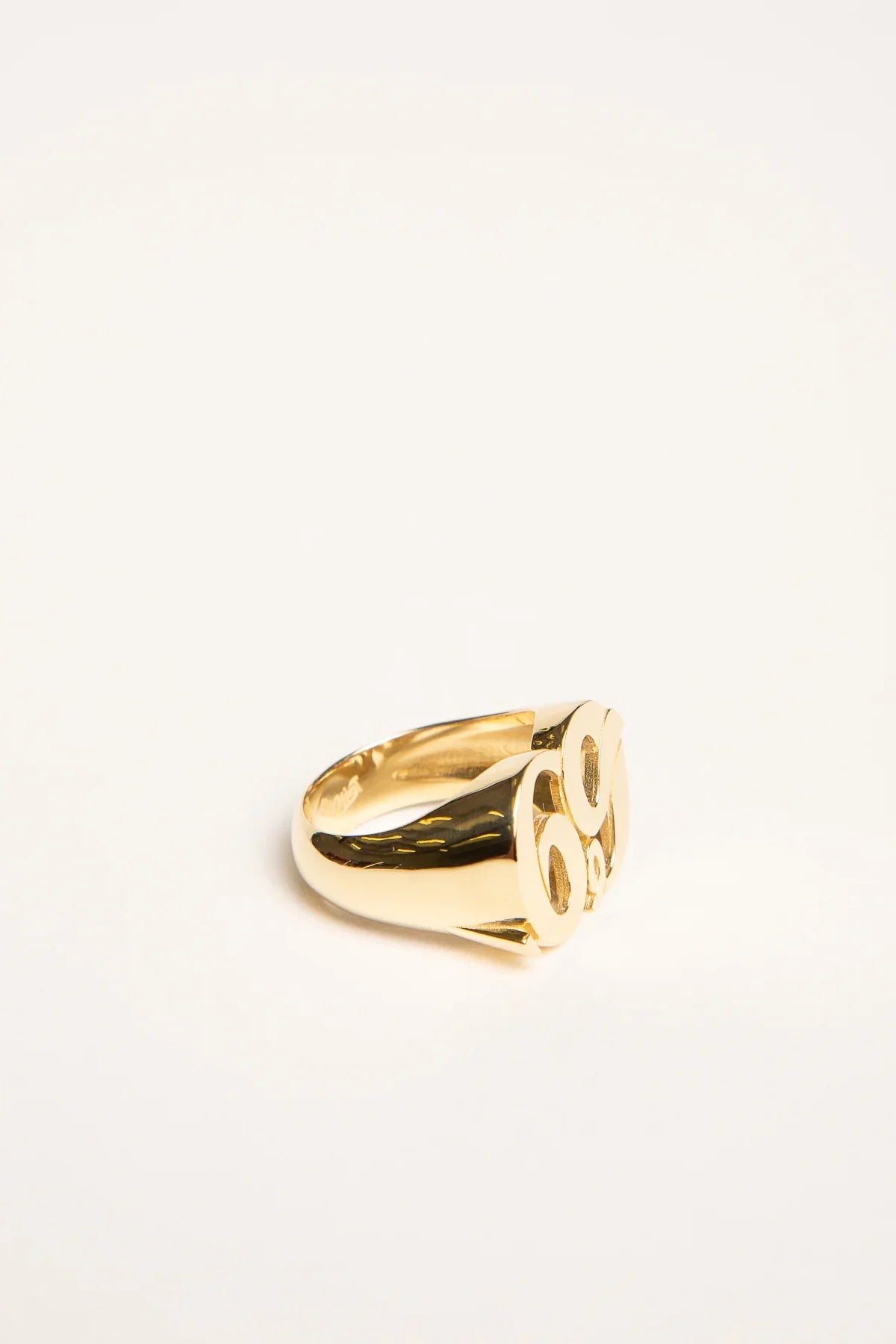 CHEMIST | YELLOW GOLD L FACE 69 RING
