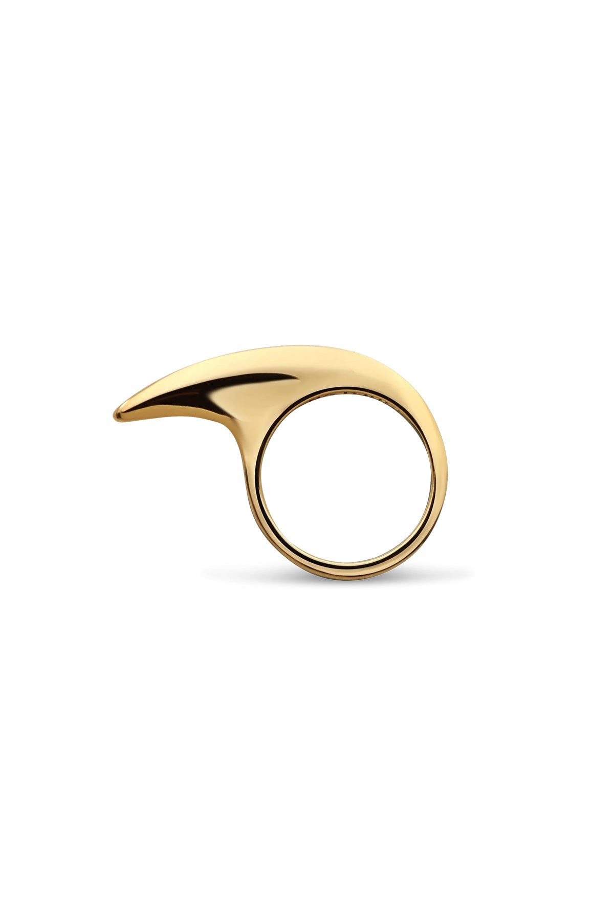JOVANA DJURIC | SMALL YELLOW GOLD SLICE RING - MAXFIELD LA