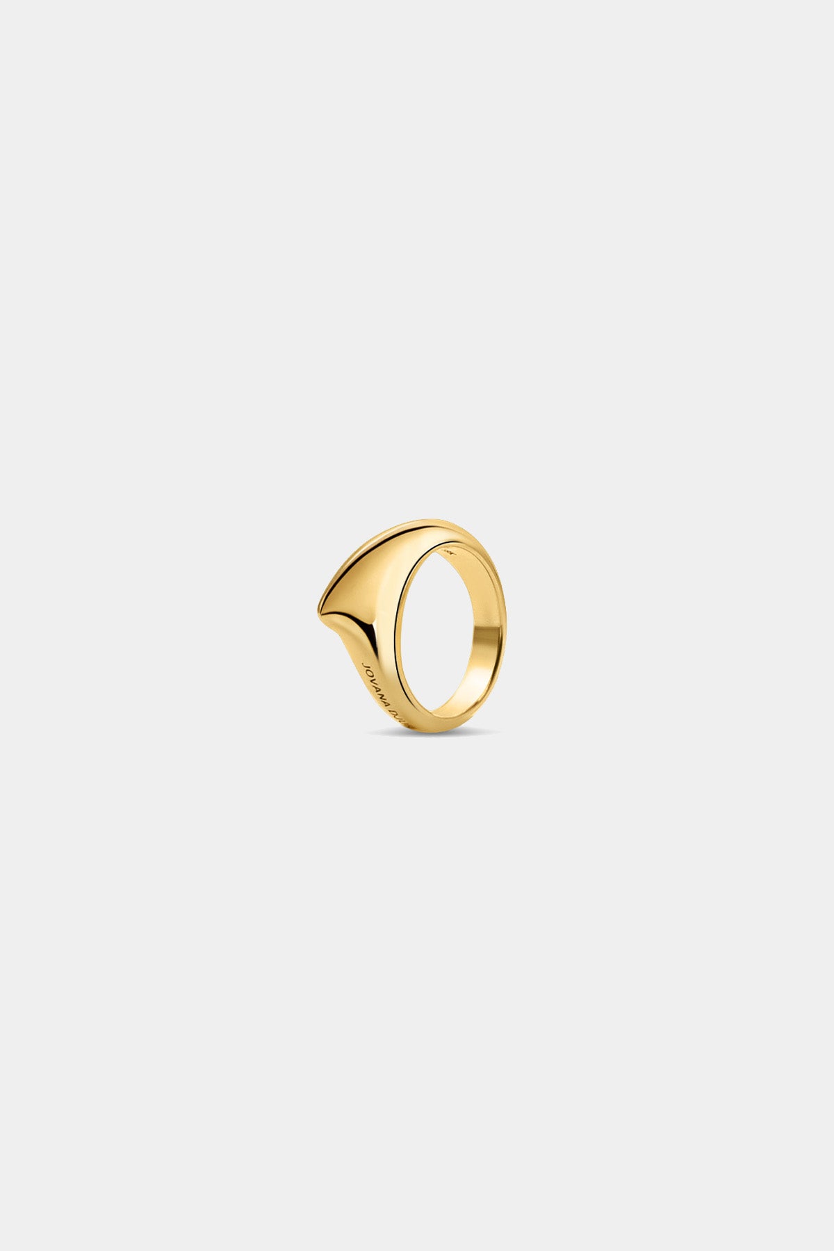 JOVANA DJURIC | SMALL YELLOW GOLD CRESCENT RING