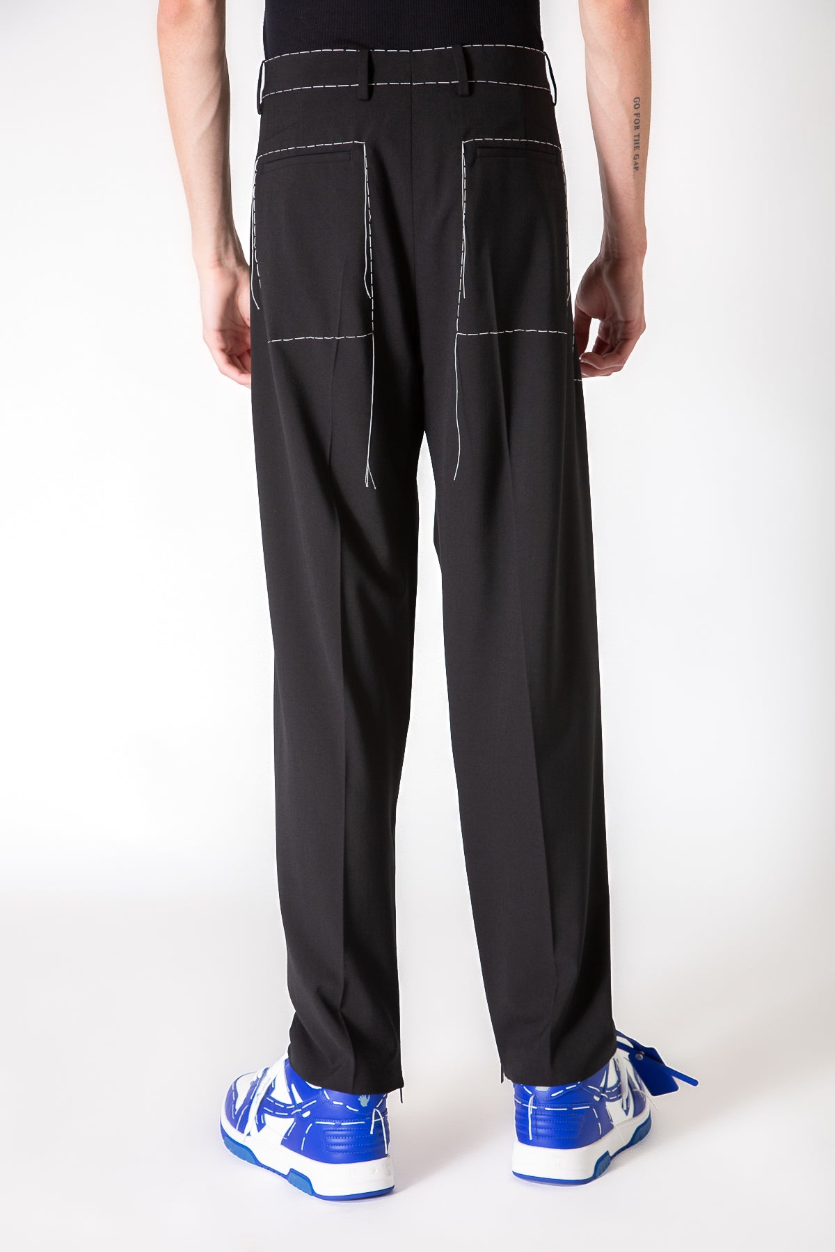 OFF-WHITE | STITCH ZIP TROUSERS - MAXFIELD LA