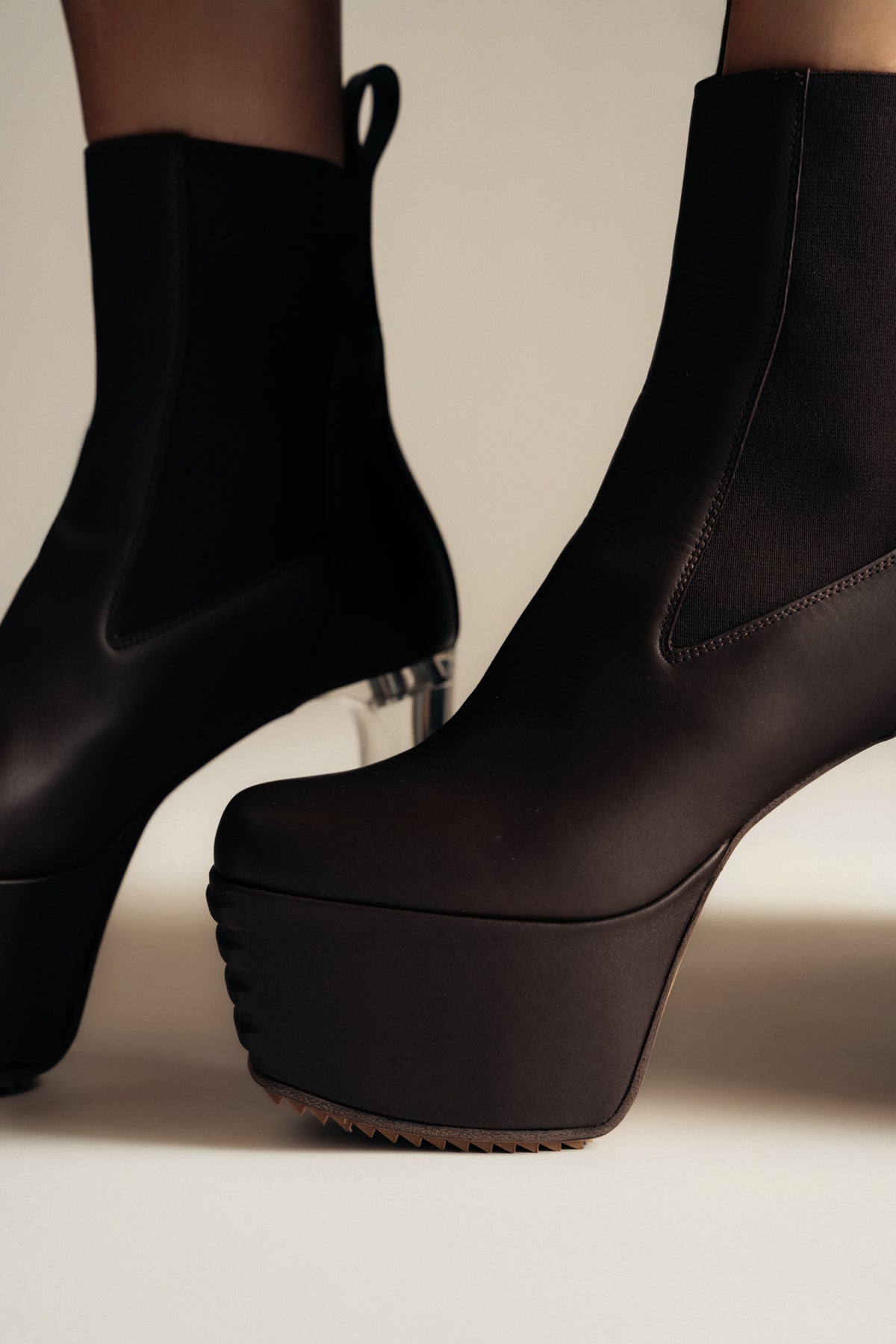 RICK OWENS | MINIMAL GRILL BEATLE 65 BOOTS - MAXFIELD LA