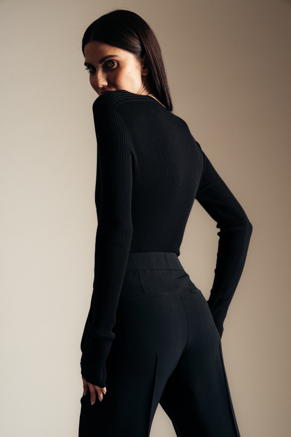 LANVIN | ROUND NECK LONG SLEEVE TOP