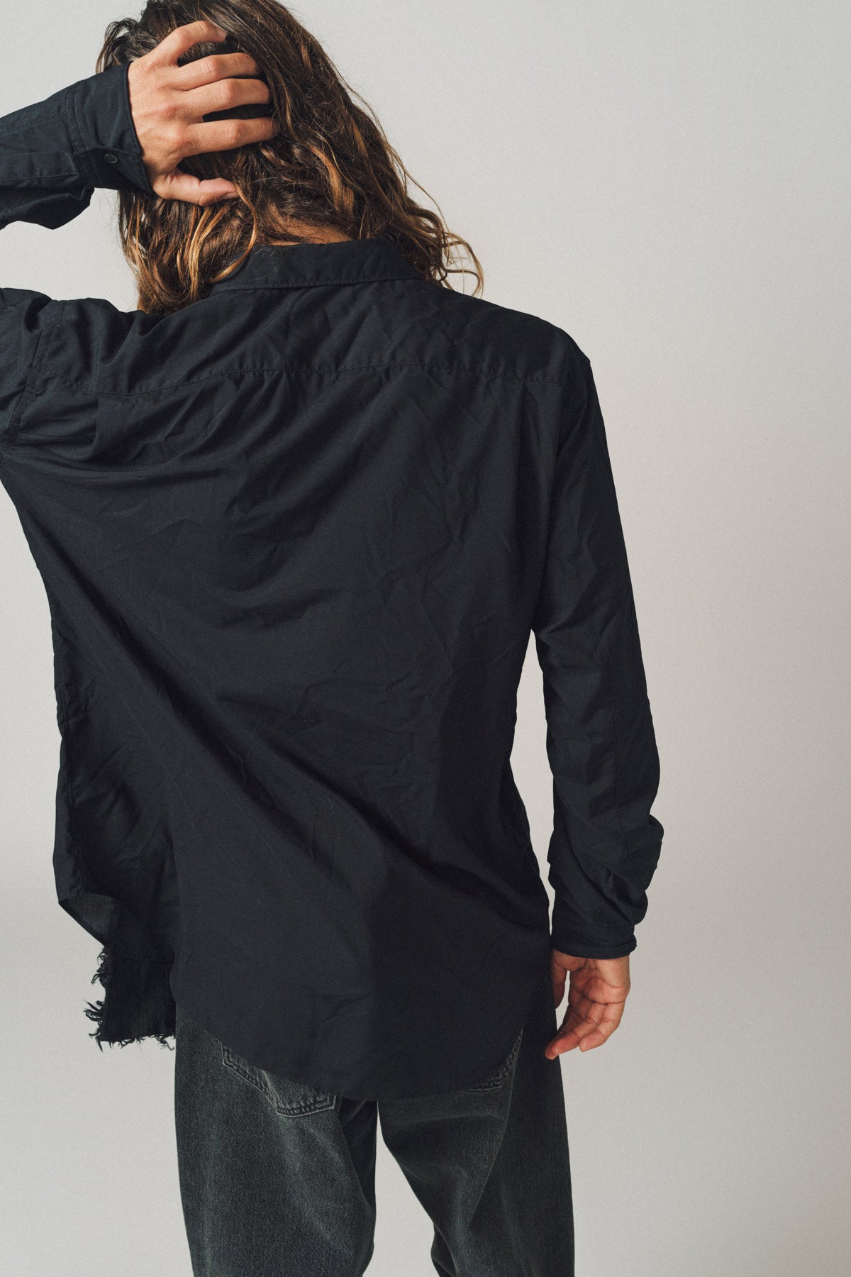 COMME DES GARCONS HOMME PLUS | FAUX FUR PANEL SHIRT