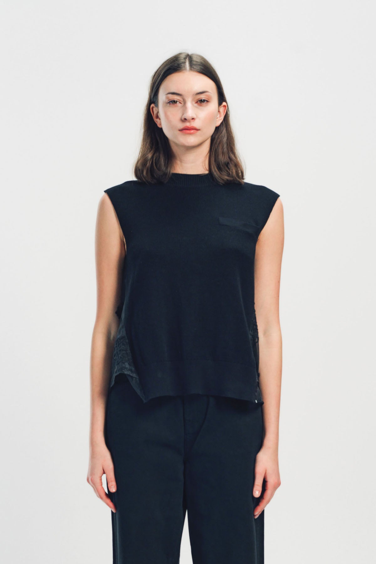 SACAI | BANDANA EMBROIDERED PULLOVER