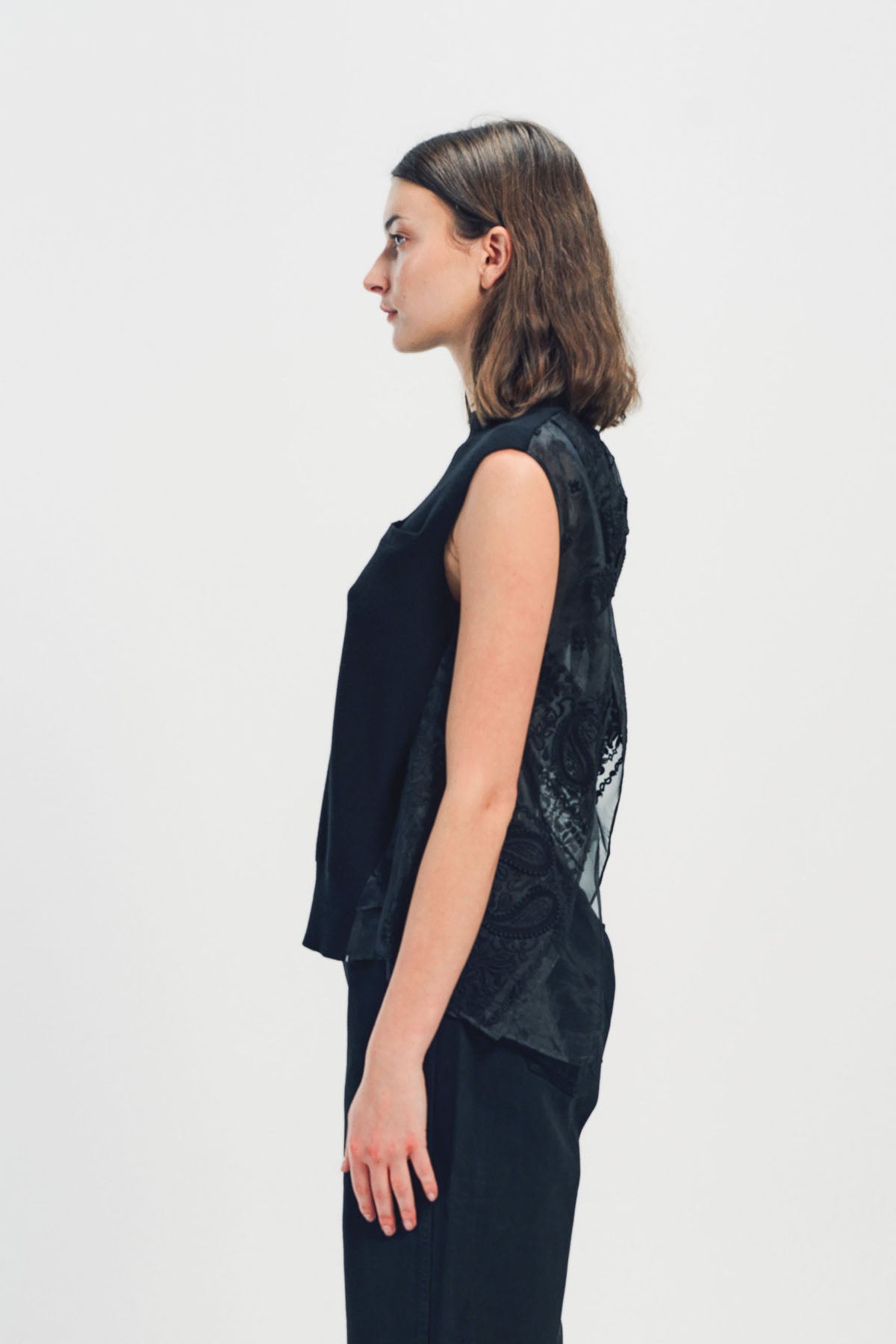 SACAI | BANDANA EMBROIDERED PULLOVER