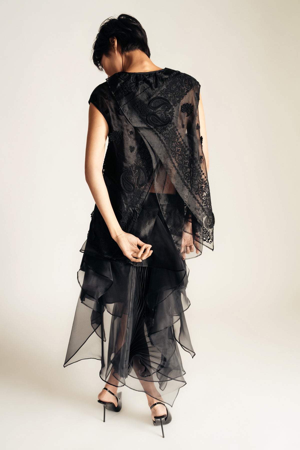 SACAI | BANDANA EMBROIDERED PULLOVER