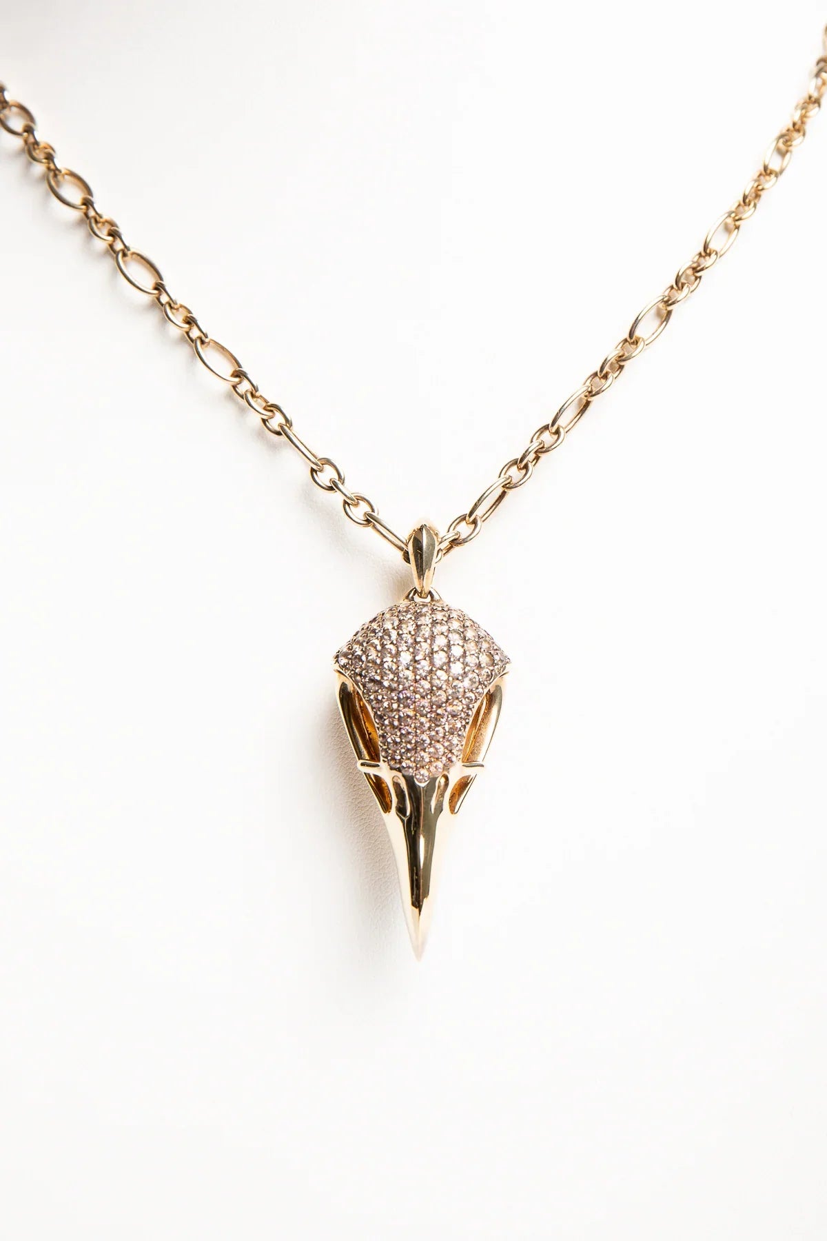 SHAUN LEANE | GOLD PLATED TOPAZ LARGE EAGLE NECKLACE