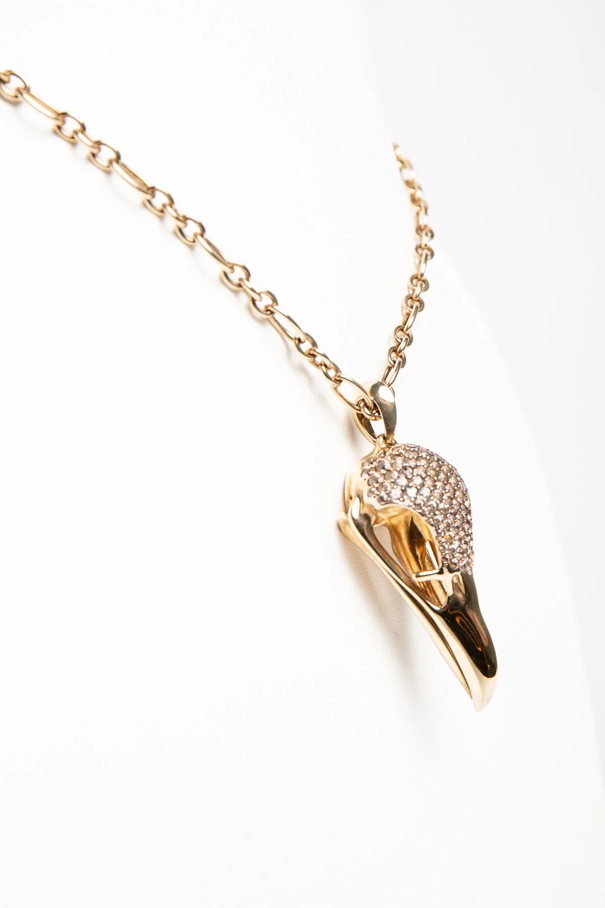 SHAUN LEANE | GOLD PLATED TOPAZ LARGE EAGLE NECKLACE
