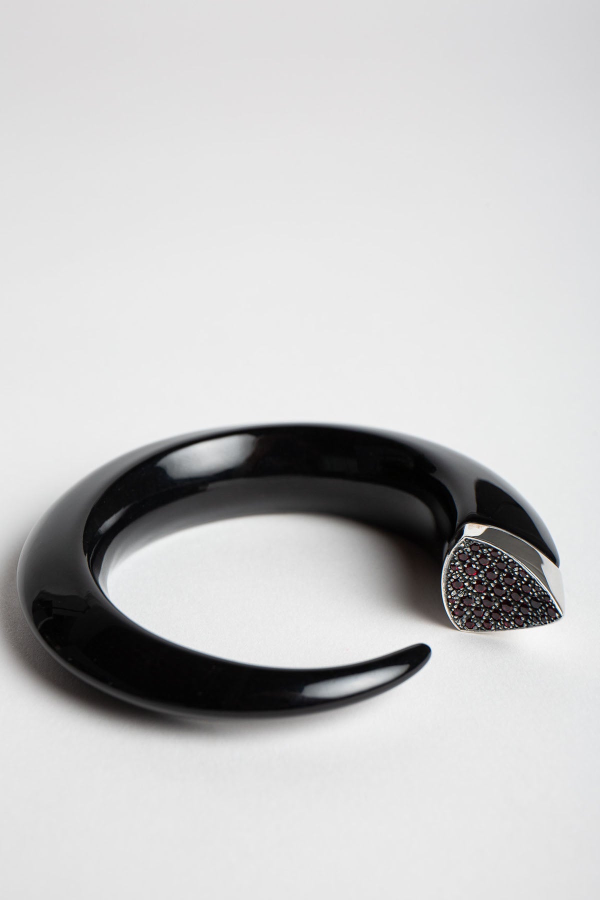 Shaun Leane | Silver, Spinel, & Black Ebony Bangle