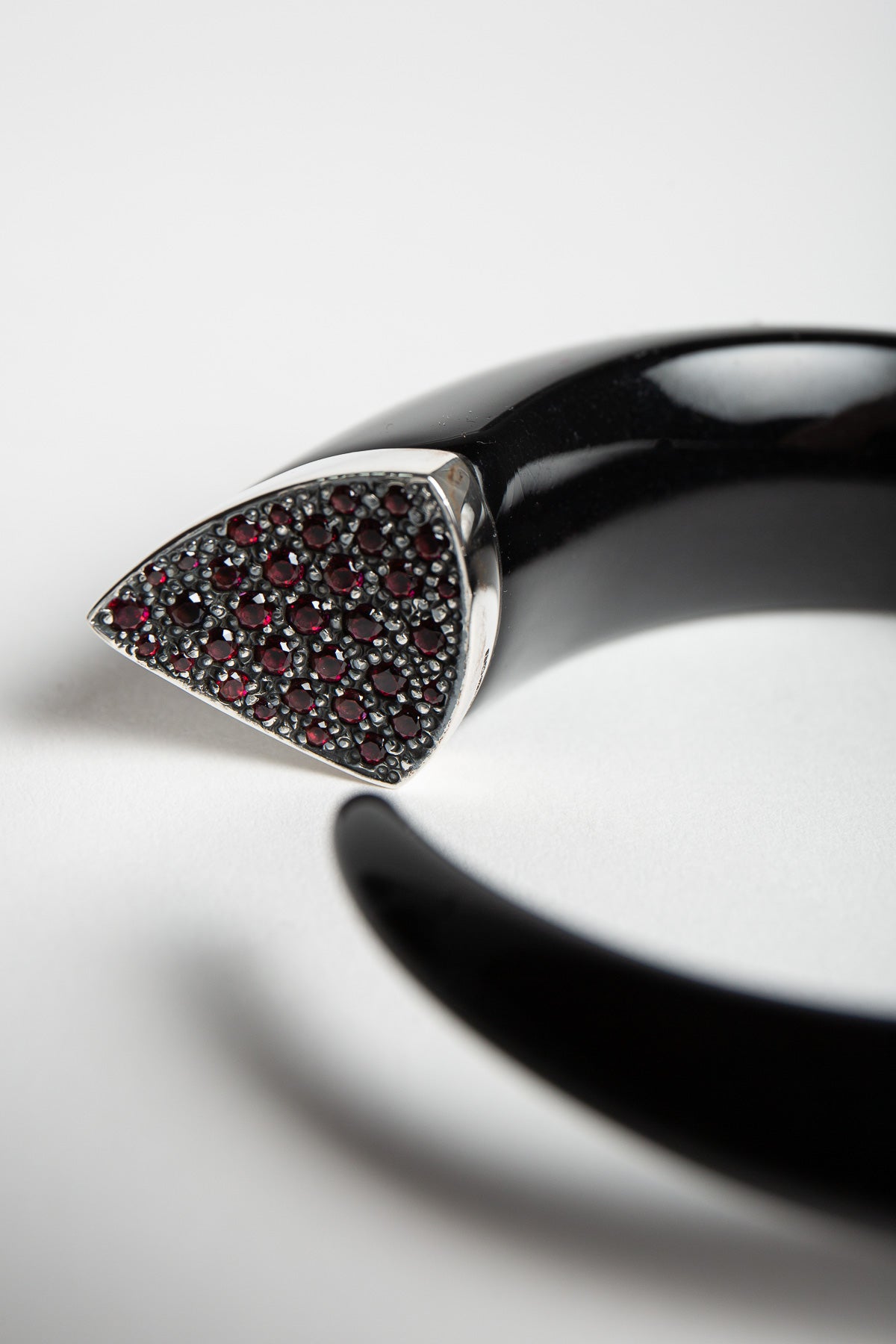 Shaun Leane | Silver, Spinel, & Black Ebony Bangle