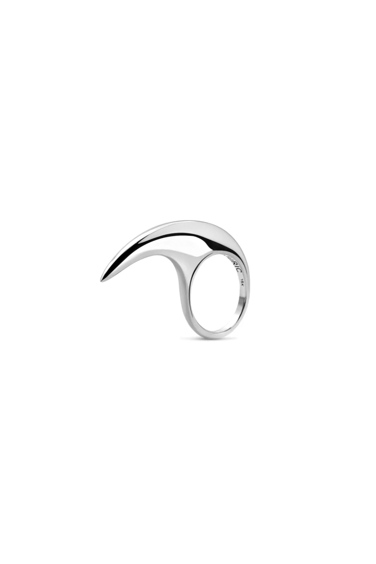 JOVANA DJURIC | MEDIUM SILVER SLICE RING - MAXFIELD LA
