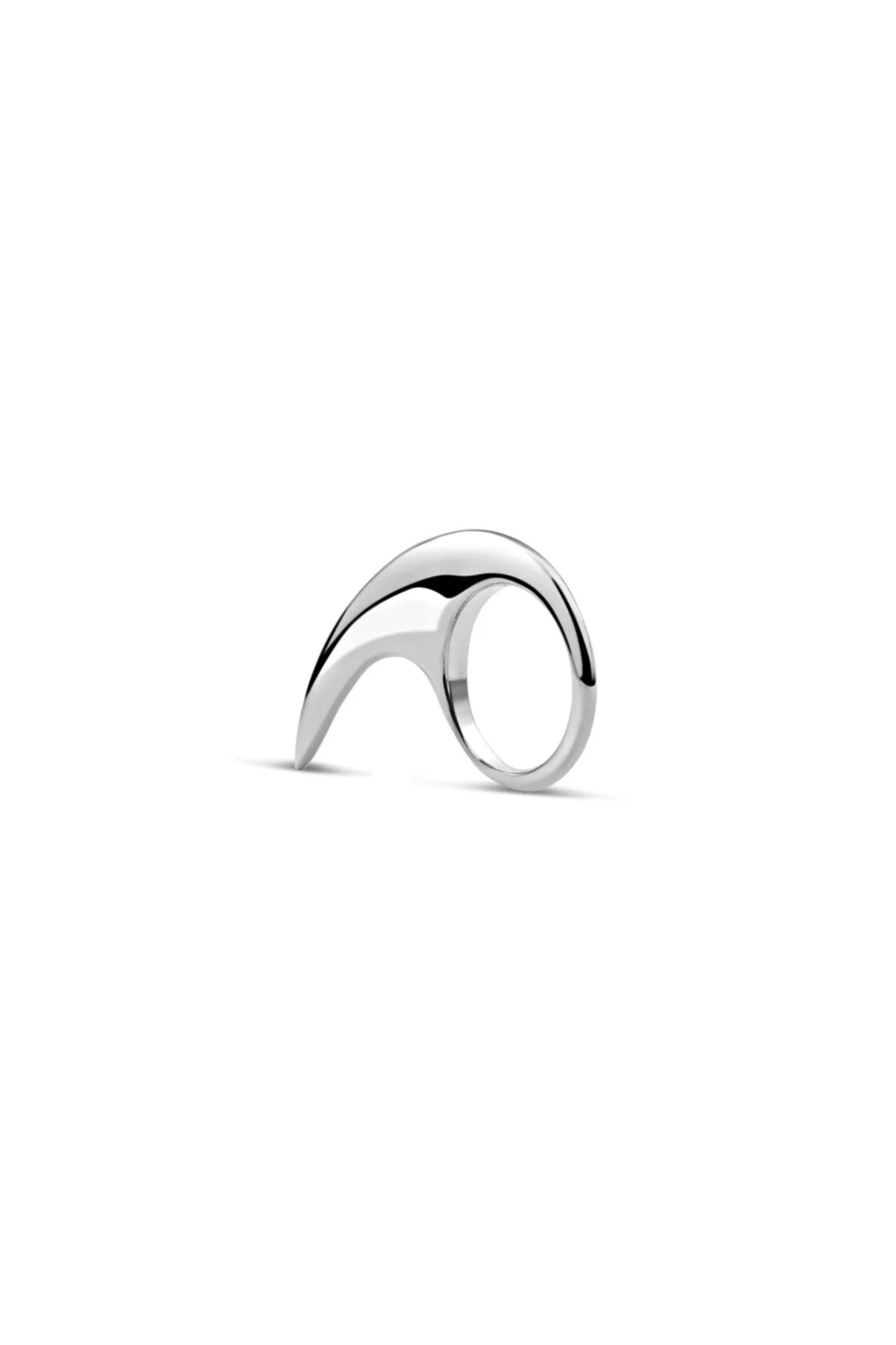 JOVANA DJURIC | MEDIUM SILVER SLICE RING - MAXFIELD LA