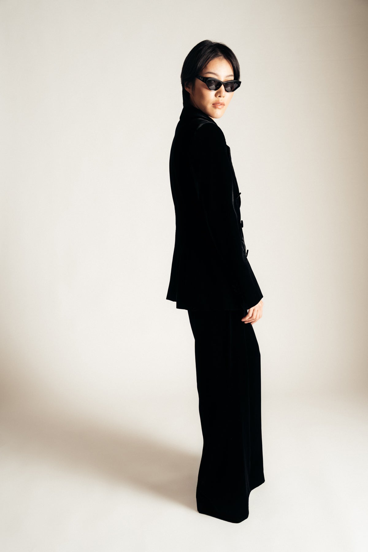 NINA RICCI | VELVET DOUBLE BREASTED BLAZER
