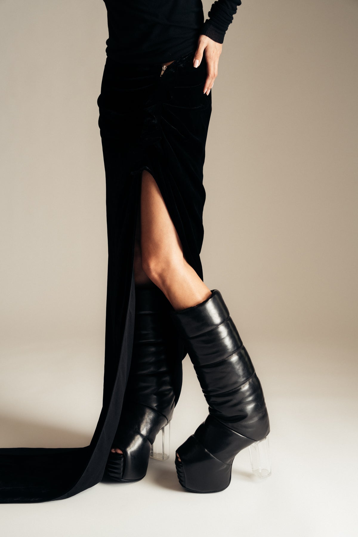 RICK OWENS | PADDED PULL ON PLATFORMS - MAXFIELD LA