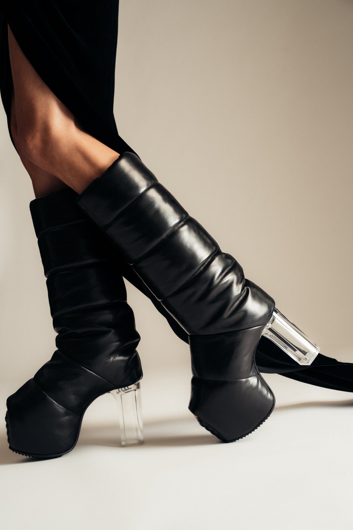 RICK OWENS | PADDED PULL ON PLATFORMS - MAXFIELD LA