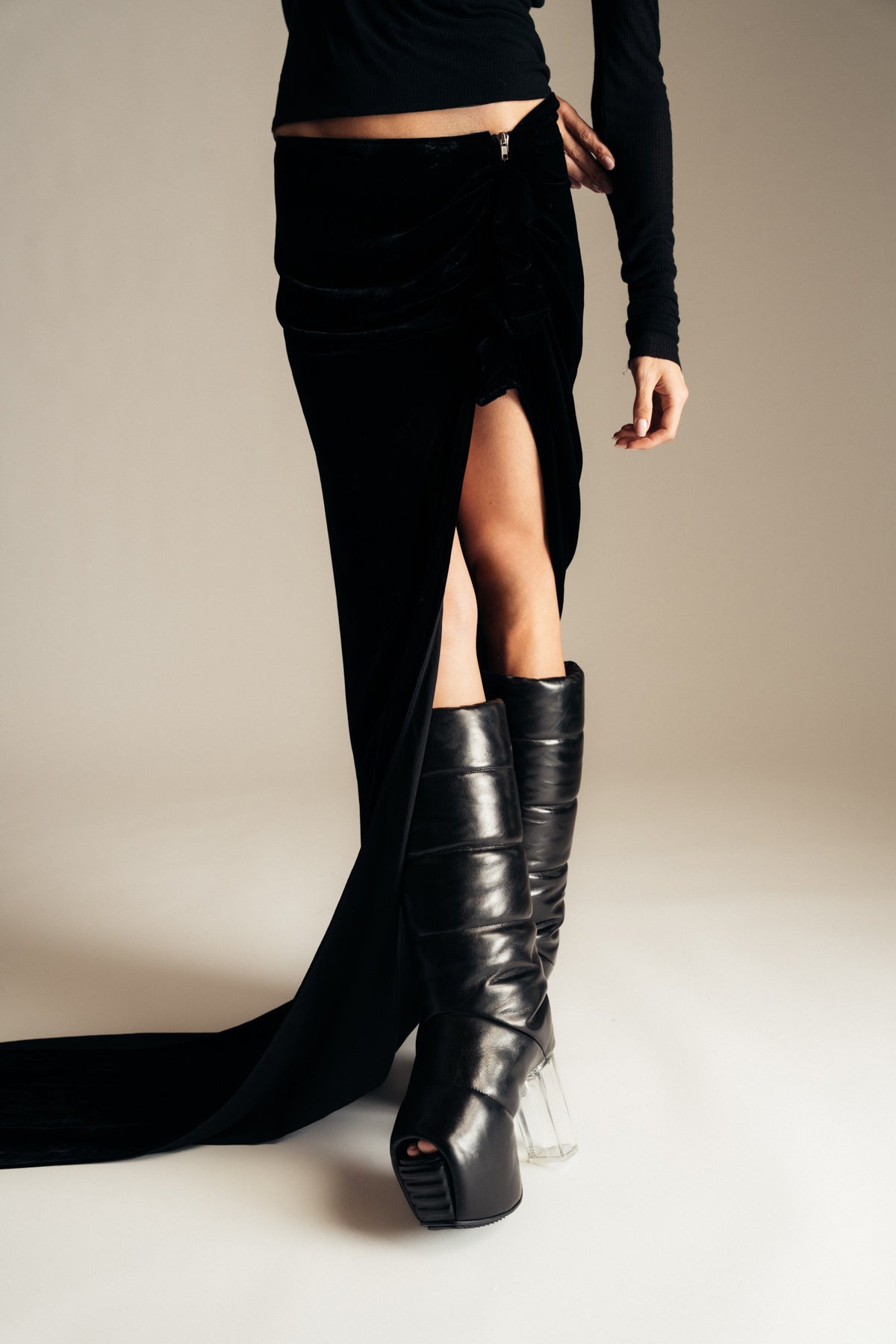 RICK OWENS | PADDED PULL ON PLATFORMS - MAXFIELD LA