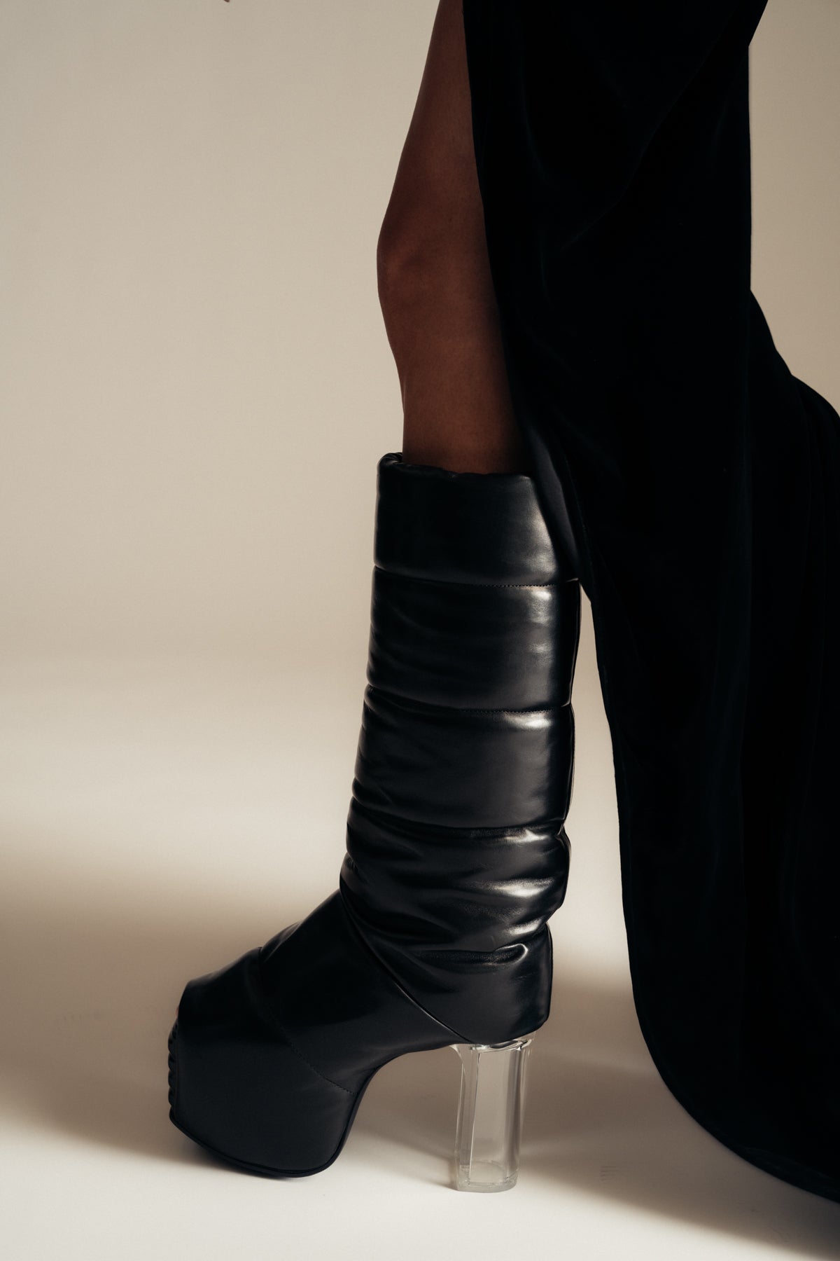 RICK OWENS | PADDED PULL ON PLATFORMS - MAXFIELD LA
