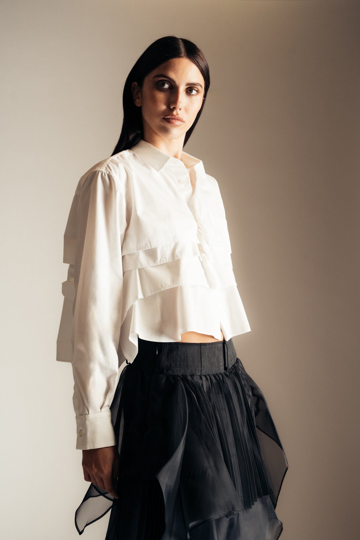 SACAI | COTTON POPLIN SHIRT