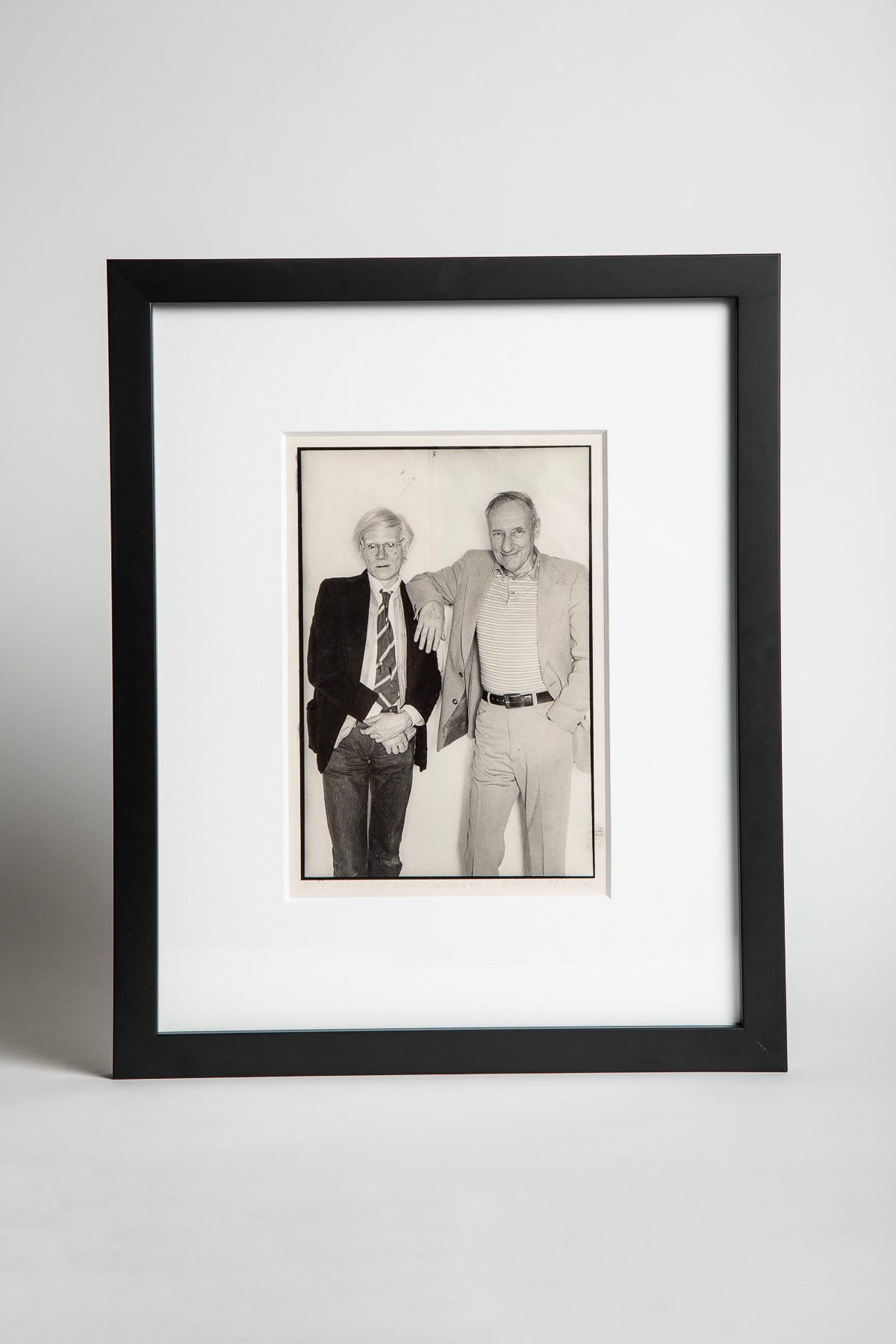MARCIA RESNICK | SIGNED WARHOL & BURROUGHS PHOTO, FRAMED