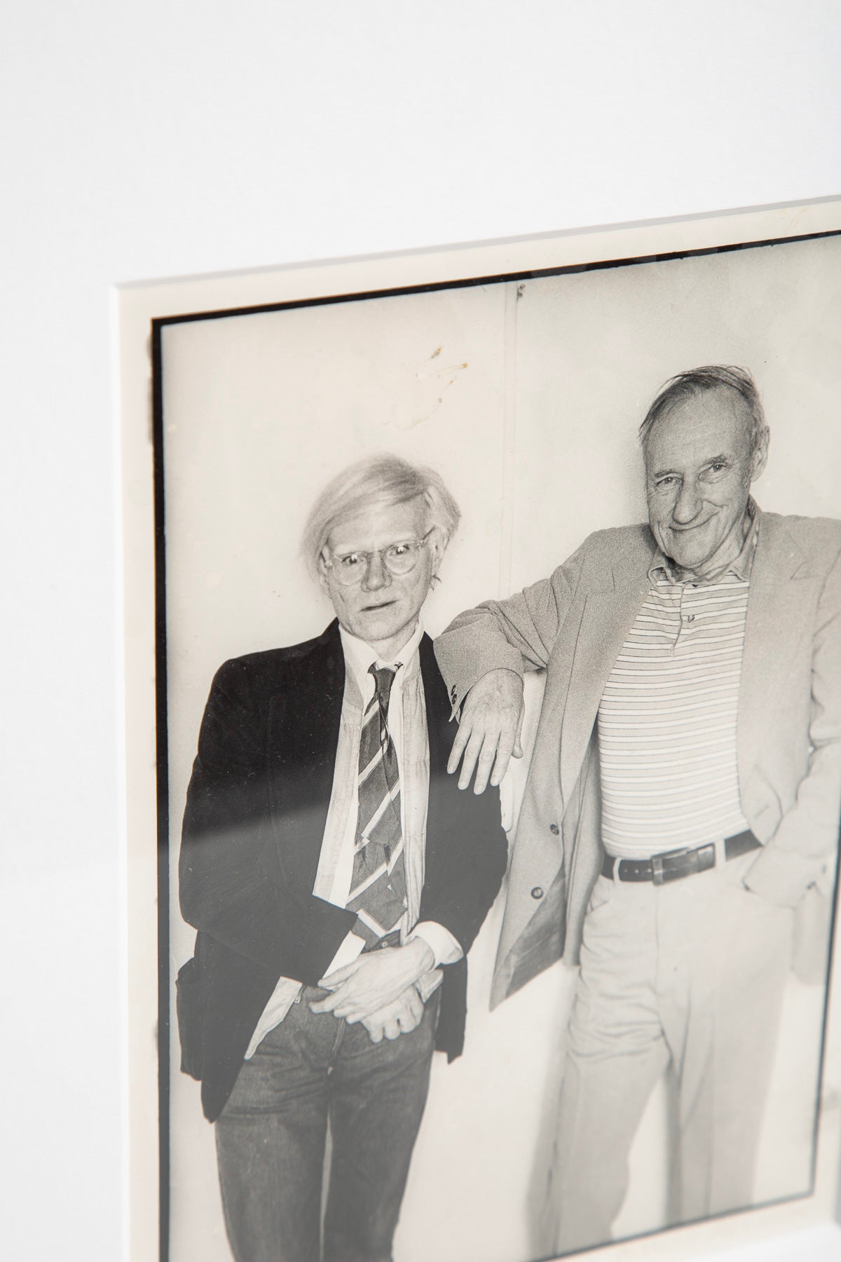 MARCIA RESNICK | SIGNED WARHOL & BURROUGHS PHOTO, FRAMED