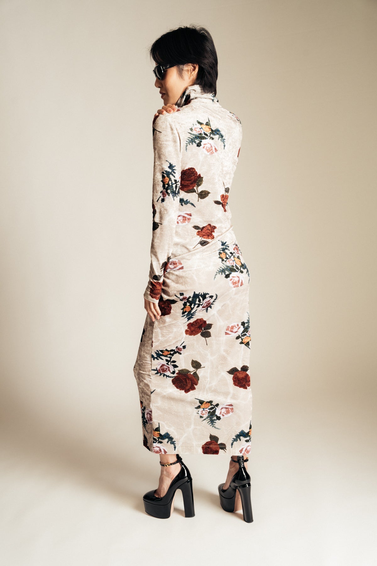 DRIES VAN NOTEN | FLORAL VELVET SKIRT