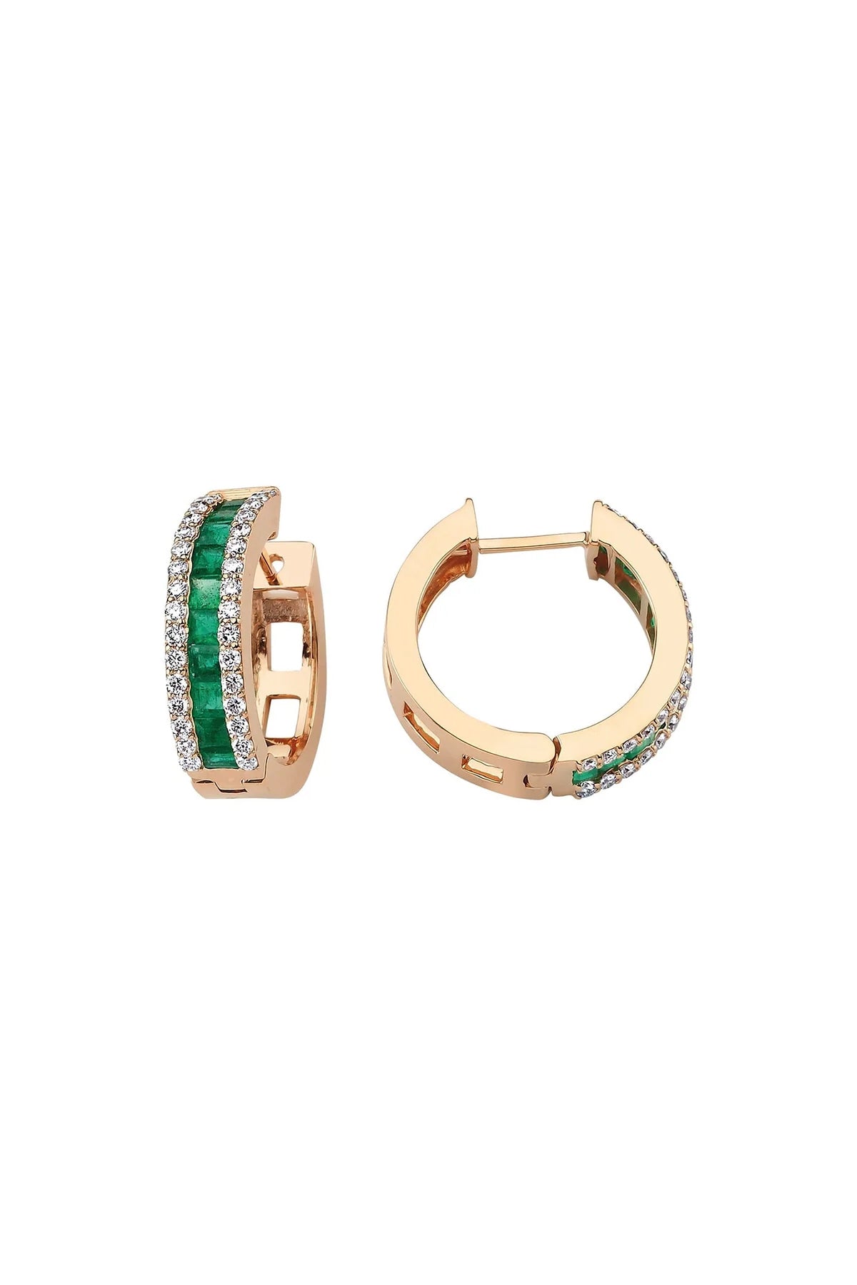 BEE GODDESS | 18K ROSE GOLD MONDRIAN EARRINGS - MAXFIELD LA