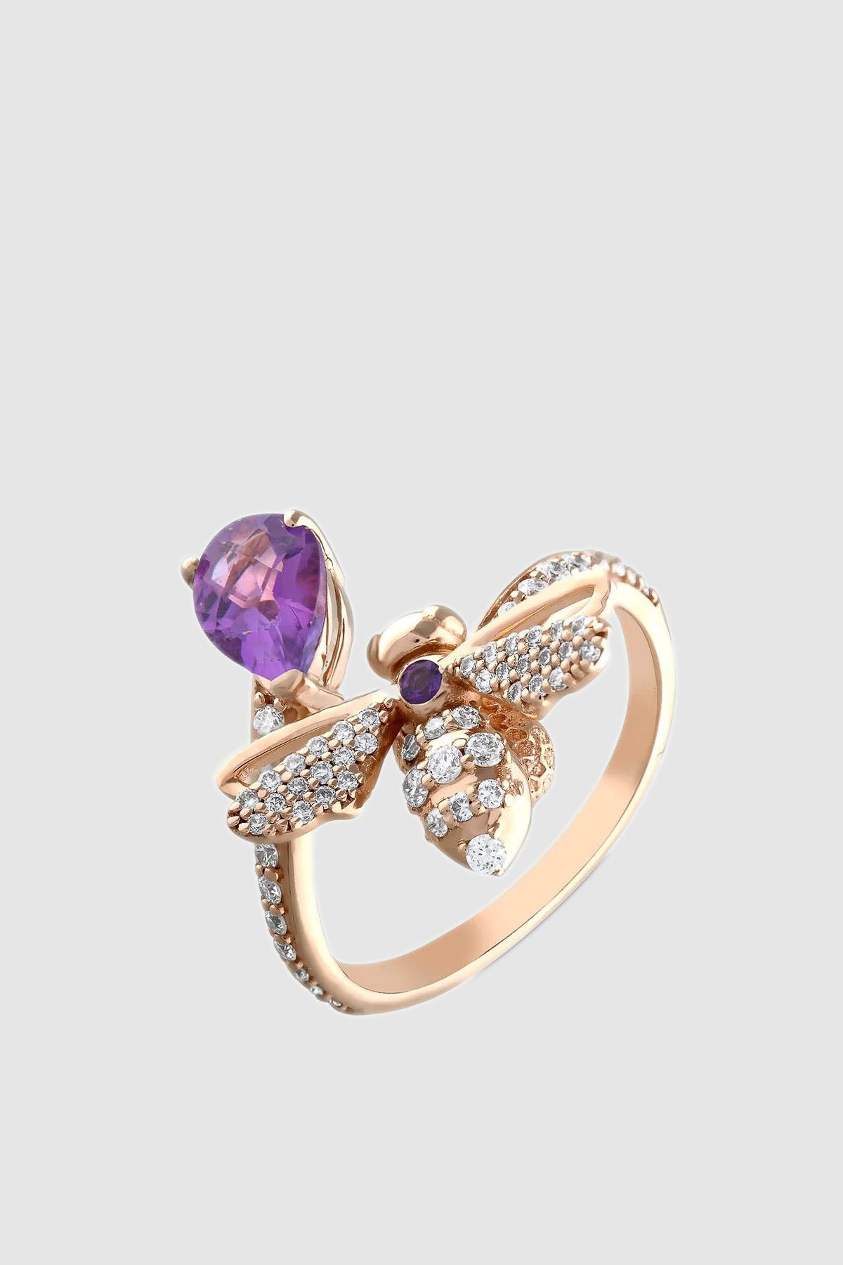 BEE GODDESS | QUEEN BEE MELLONA AMETHYST RING