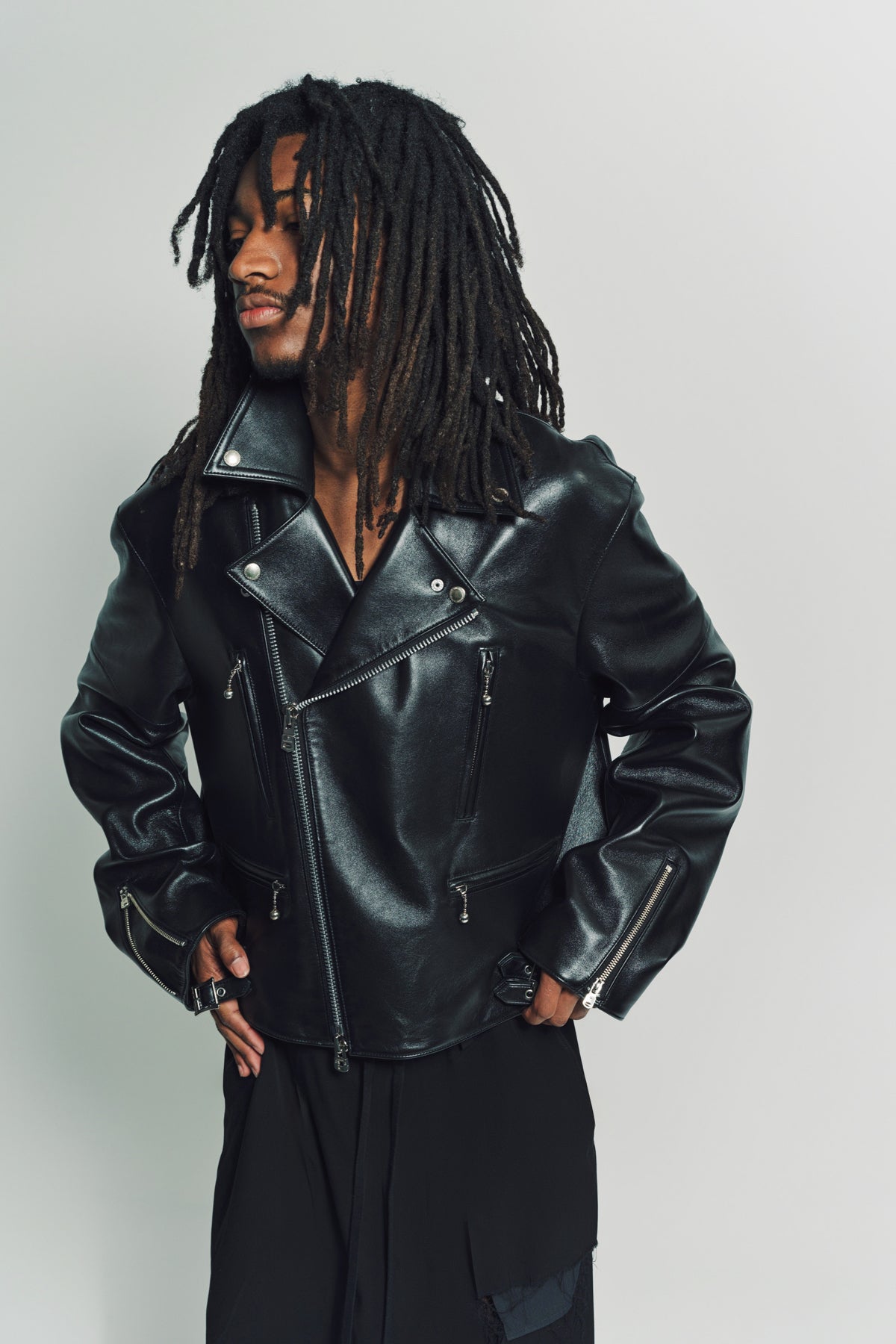 THE SOLOIST | TWO-WAY CROP RIDER JACKET - MAXFIELD LA