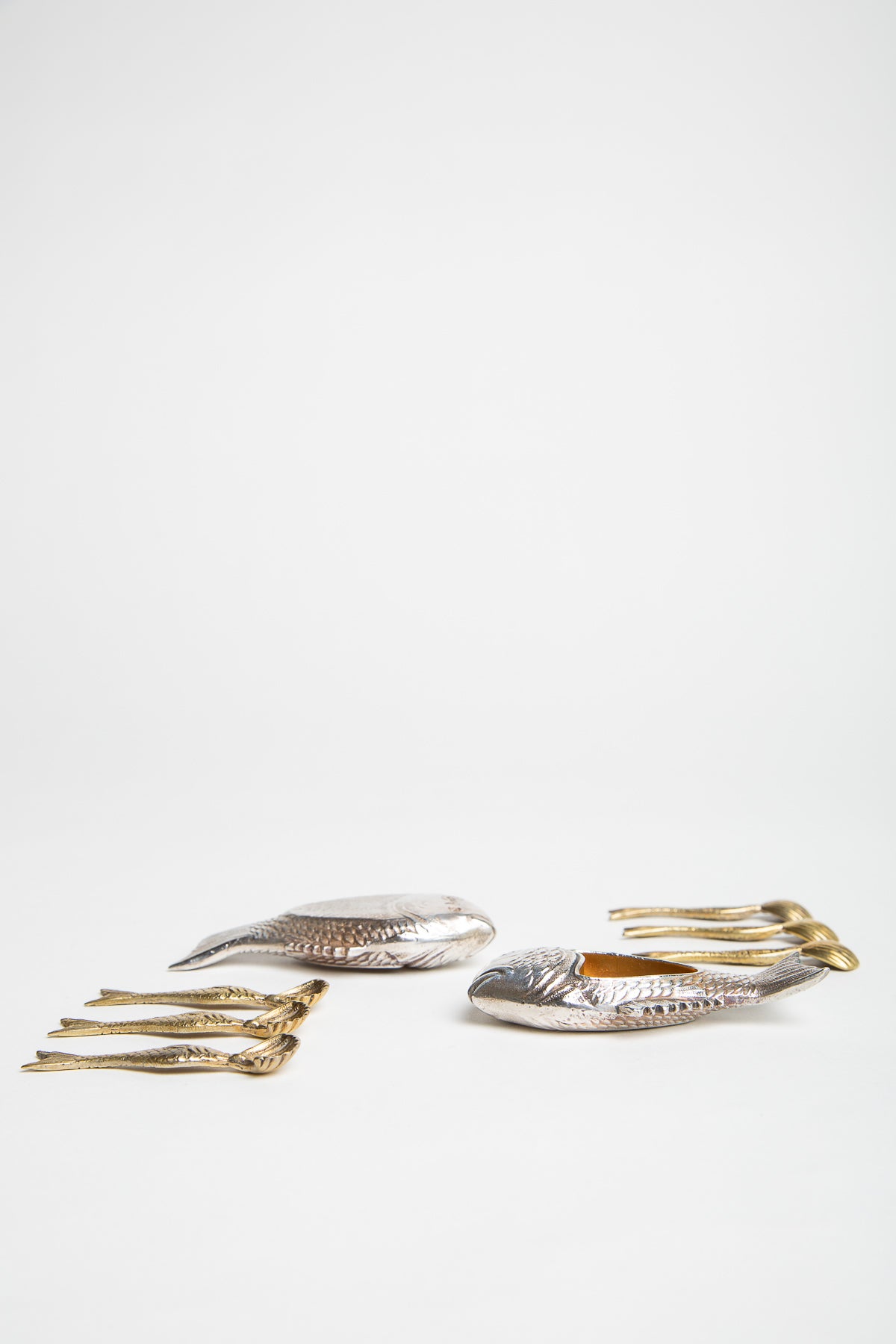 MAXFIELD PRIVATE COLLECTION | 1940'S ATTILIO CODOGNATO SET OF 12 VENETIAN SILVER SALT CELLARS