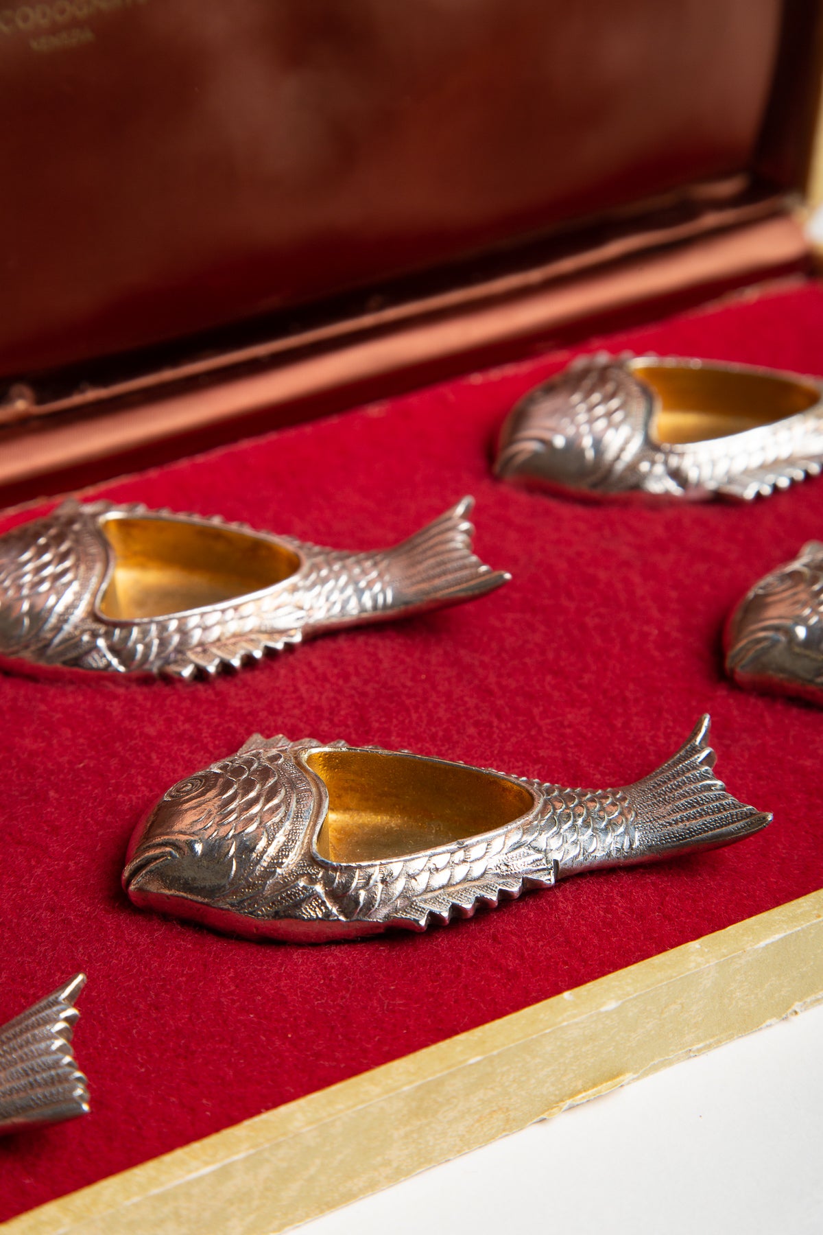 MAXFIELD PRIVATE COLLECTION | 1940'S ATTILIO CODOGNATO SET OF 12 VENETIAN SILVER SALT CELLARS - MAXFIELD LA