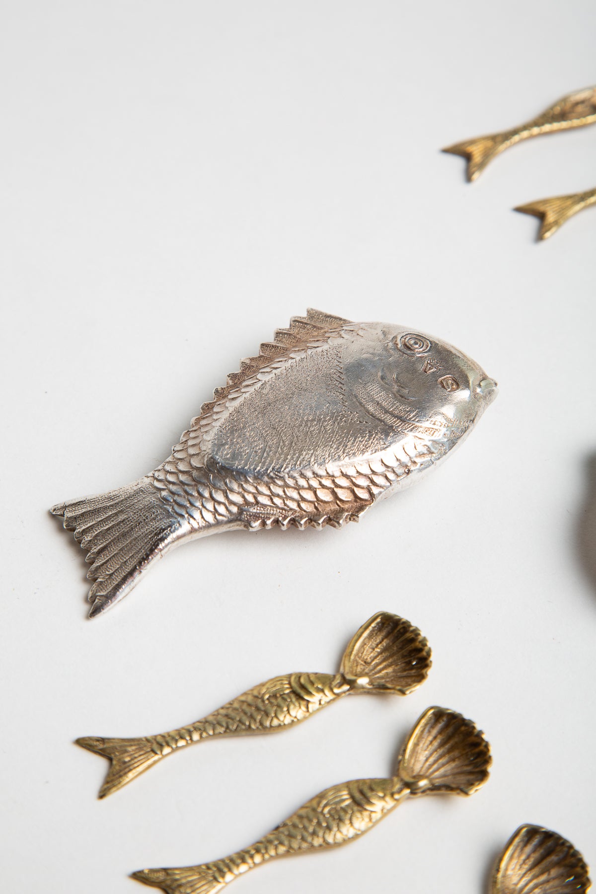 MAXFIELD PRIVATE COLLECTION | 1940'S ATTILIO CODOGNATO SET OF 12 VENETIAN SILVER SALT CELLARS - MAXFIELD LA