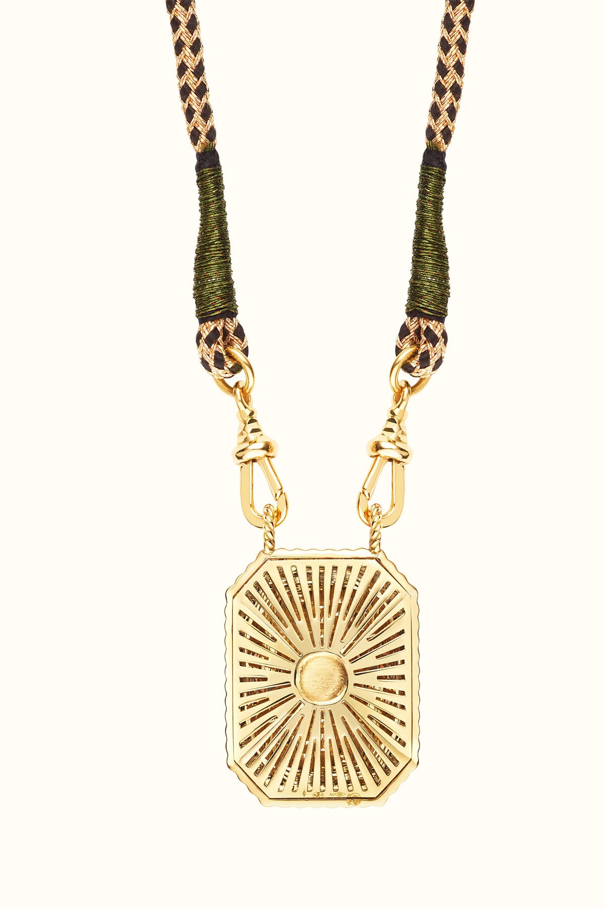 MARIE LICHTENBERG | 18K GOLD MIINI CLOVER SCAPULAR - MAXFIELD LA
