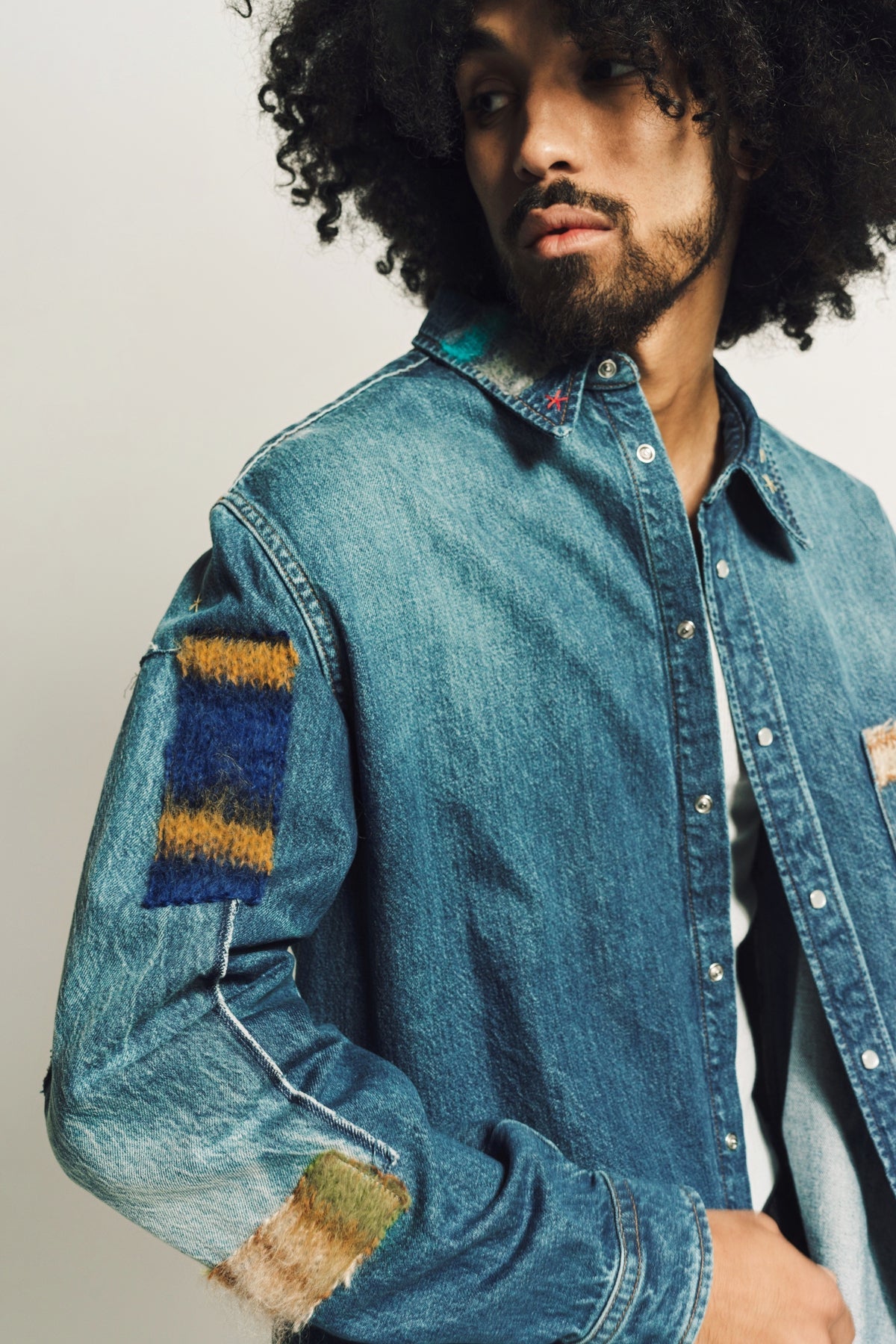 MARNI | DENIM LONG SLEEVE SHIRT - MAXFIELD LA