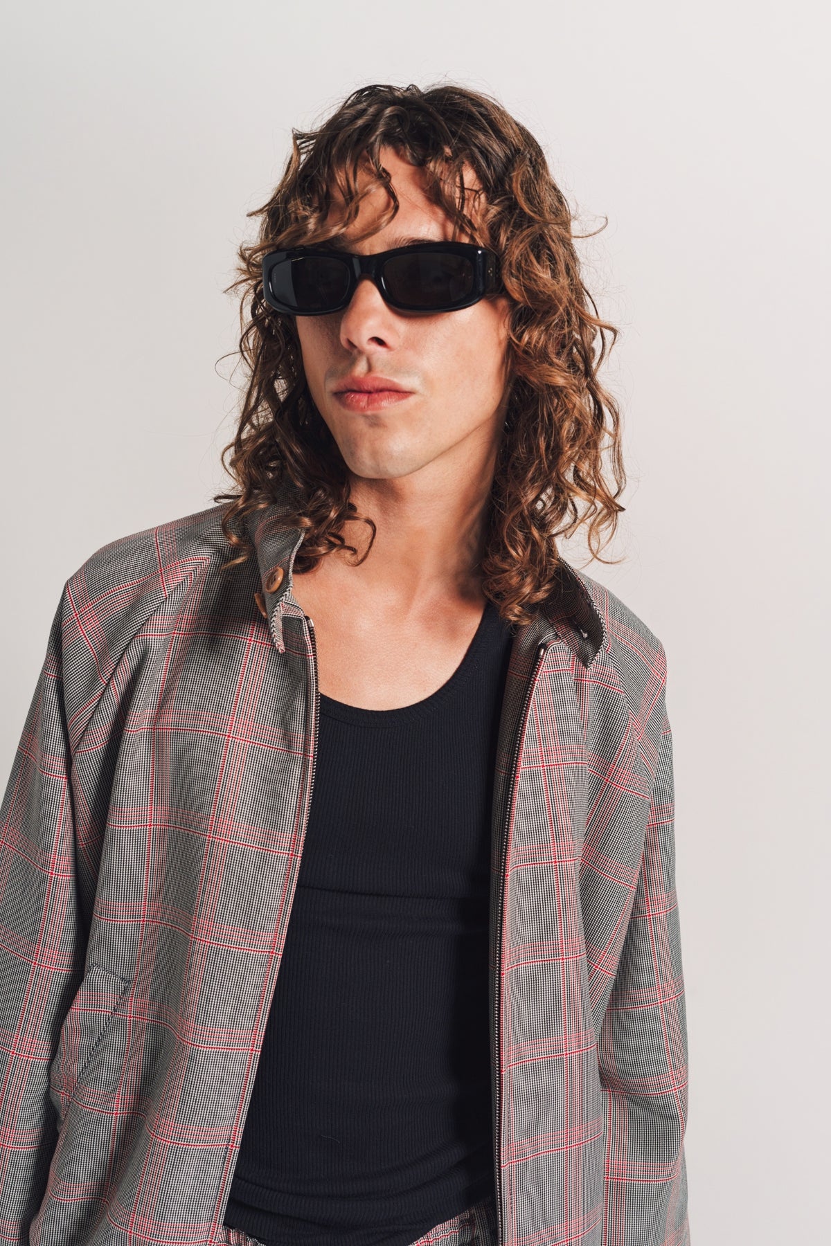 MARNI | CHECKED TECH WOOL BOMBER - MAXFIELD LA