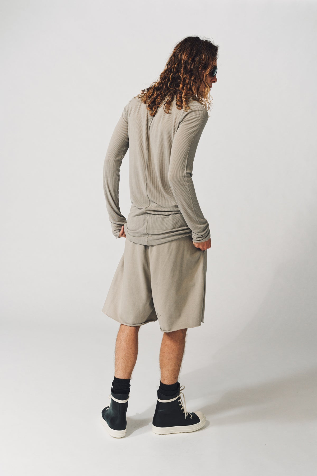 RICK OWENS | RIB LONG SLEEVE TEE