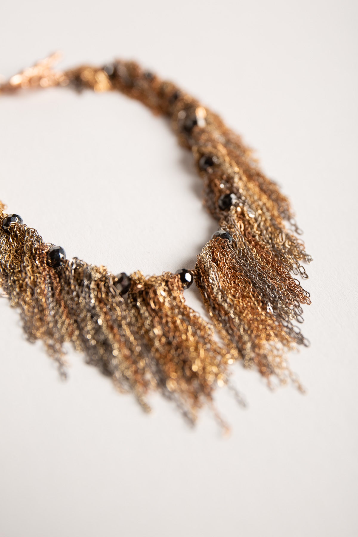 MARTIN BERNSTEIN | GOLD FRINGE BLACK DIAMOND BRACELET