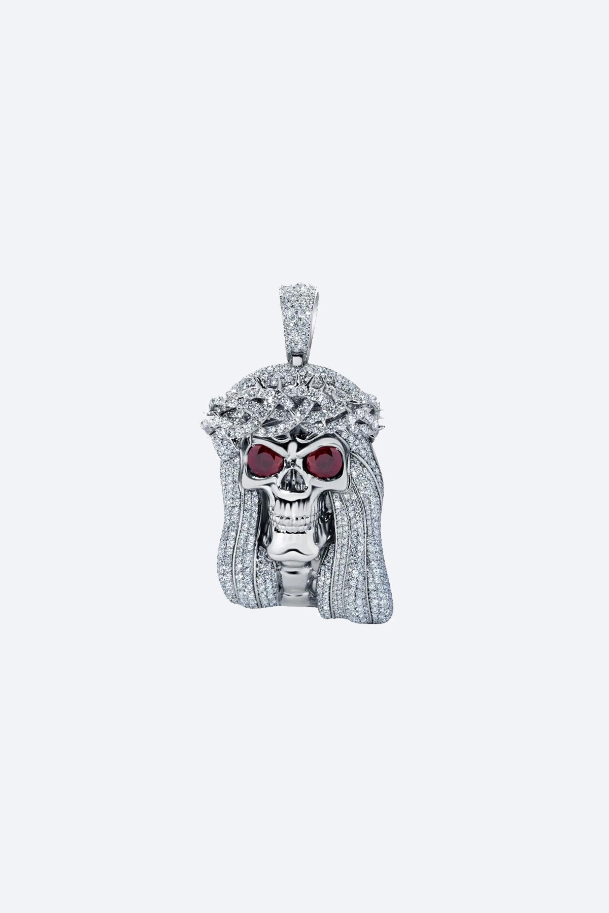 ALEX MOSS | LARGE SKULL JESUS PIECE - WHITE - MAXFIELD LA