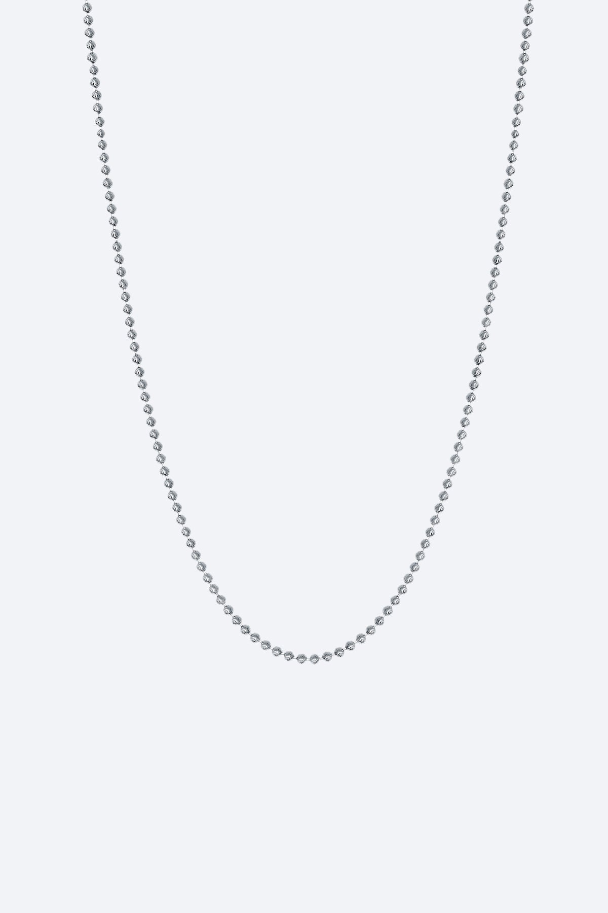 ALEX MOSS | BEAD BALL CHAIN - WHITE