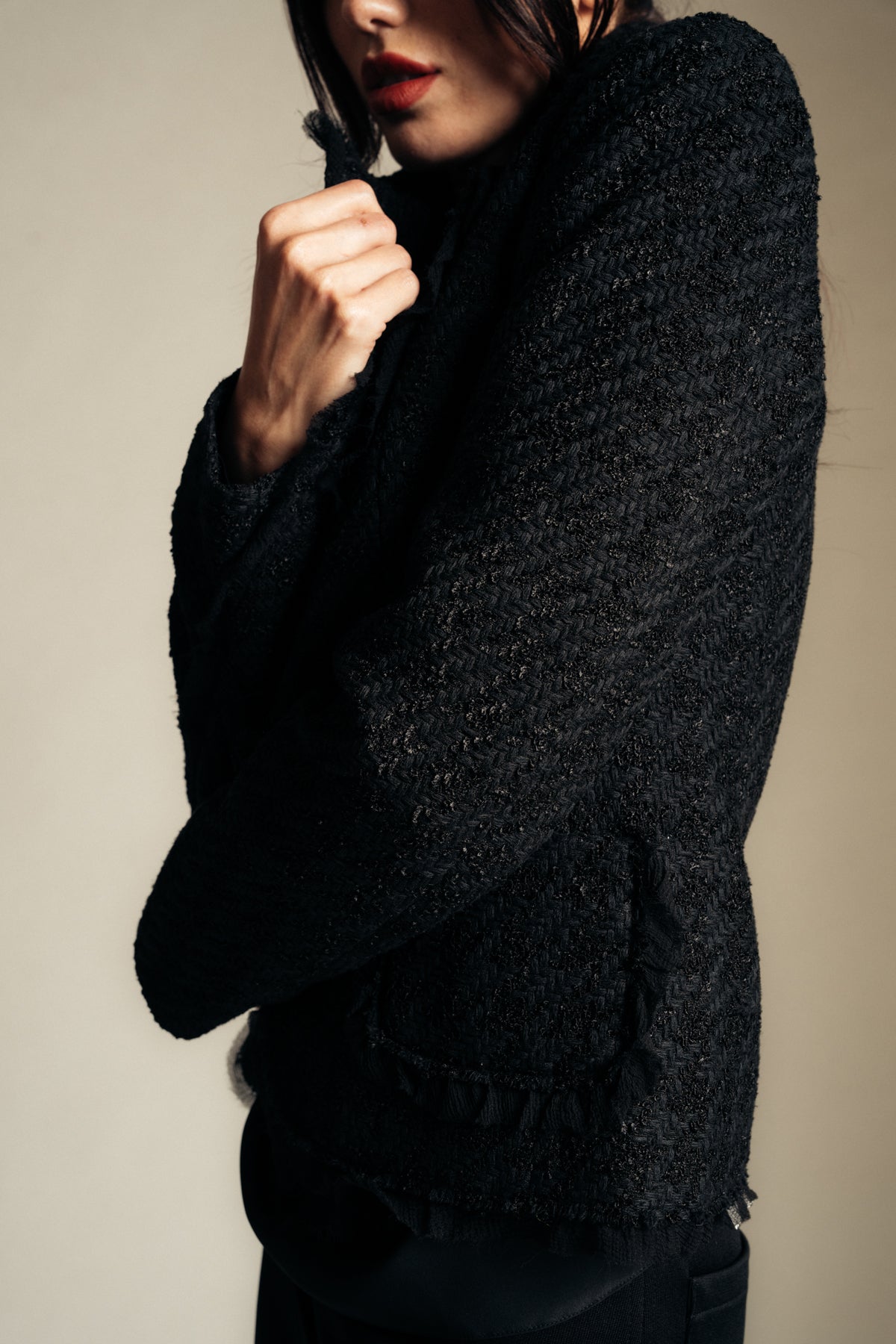 GIVENCHY | HOUNDSTOOTH TWEED JACKET - MAXFIELD LA