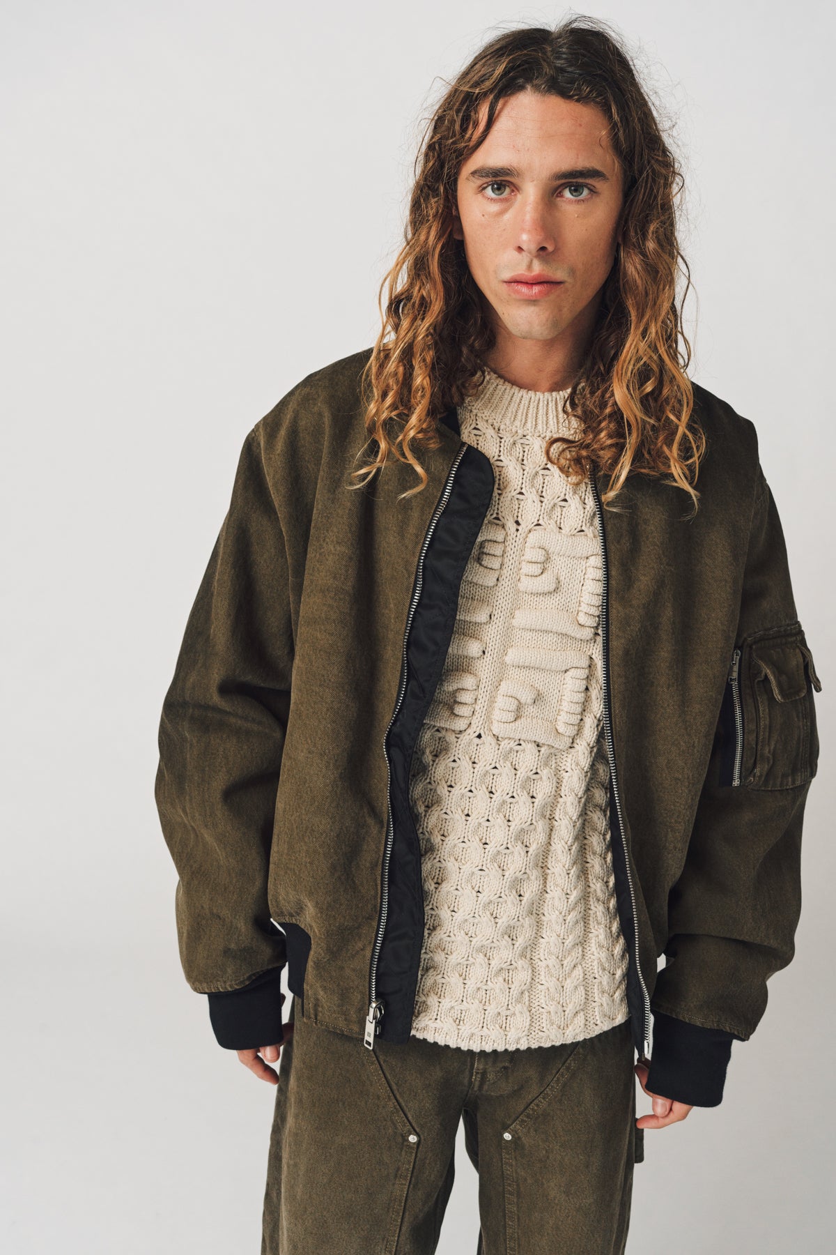 GIVENCHY | REVERSIBLE DENIM BOMBER JACKET - MAXFIELD LA