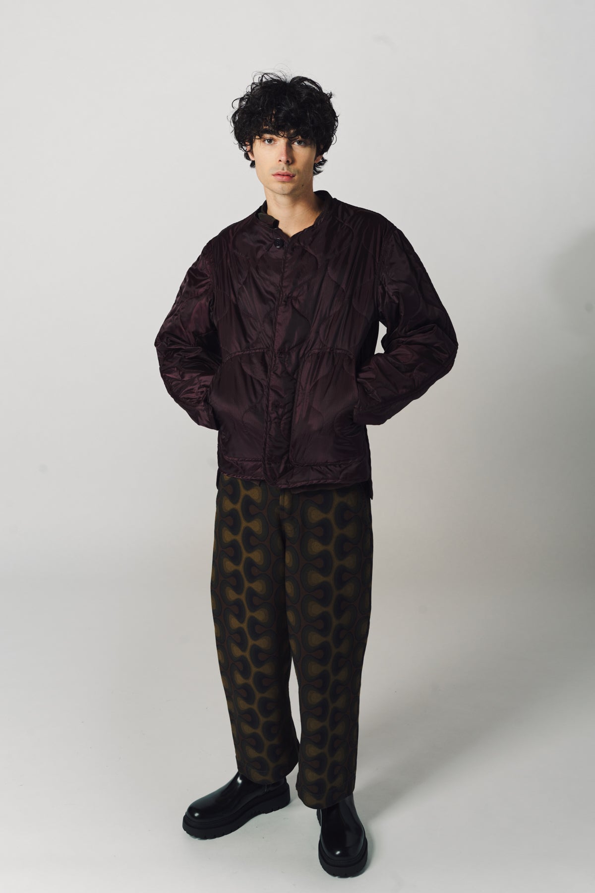 DRIES VAN NOTEN | PRINTED DENIM JEANS - MAXFIELD LA