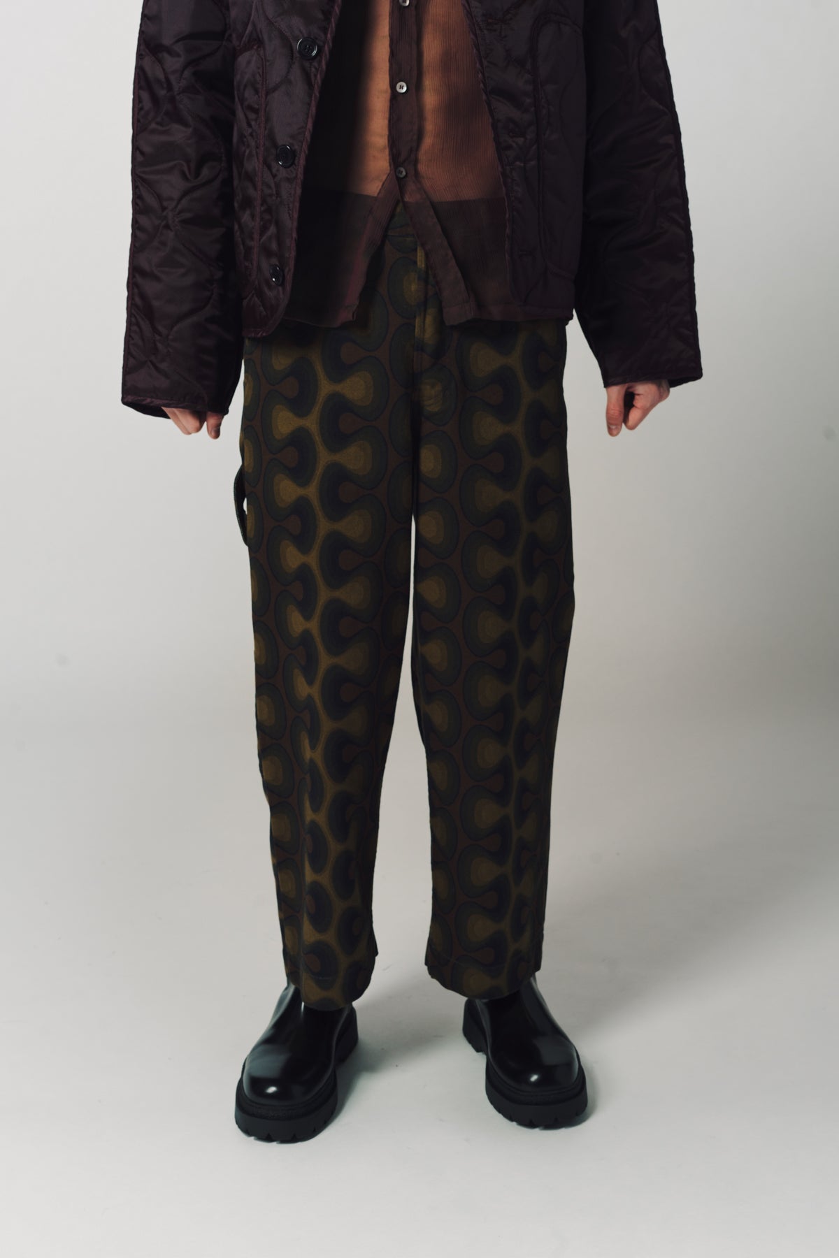 DRIES VAN NOTEN | PRINTED DENIM JEANS - MAXFIELD LA