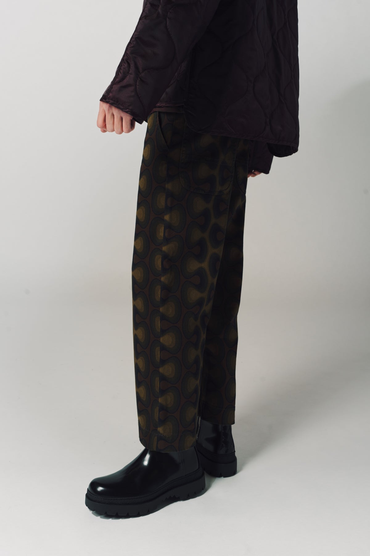 DRIES VAN NOTEN | PRINTED DENIM JEANS - MAXFIELD LA