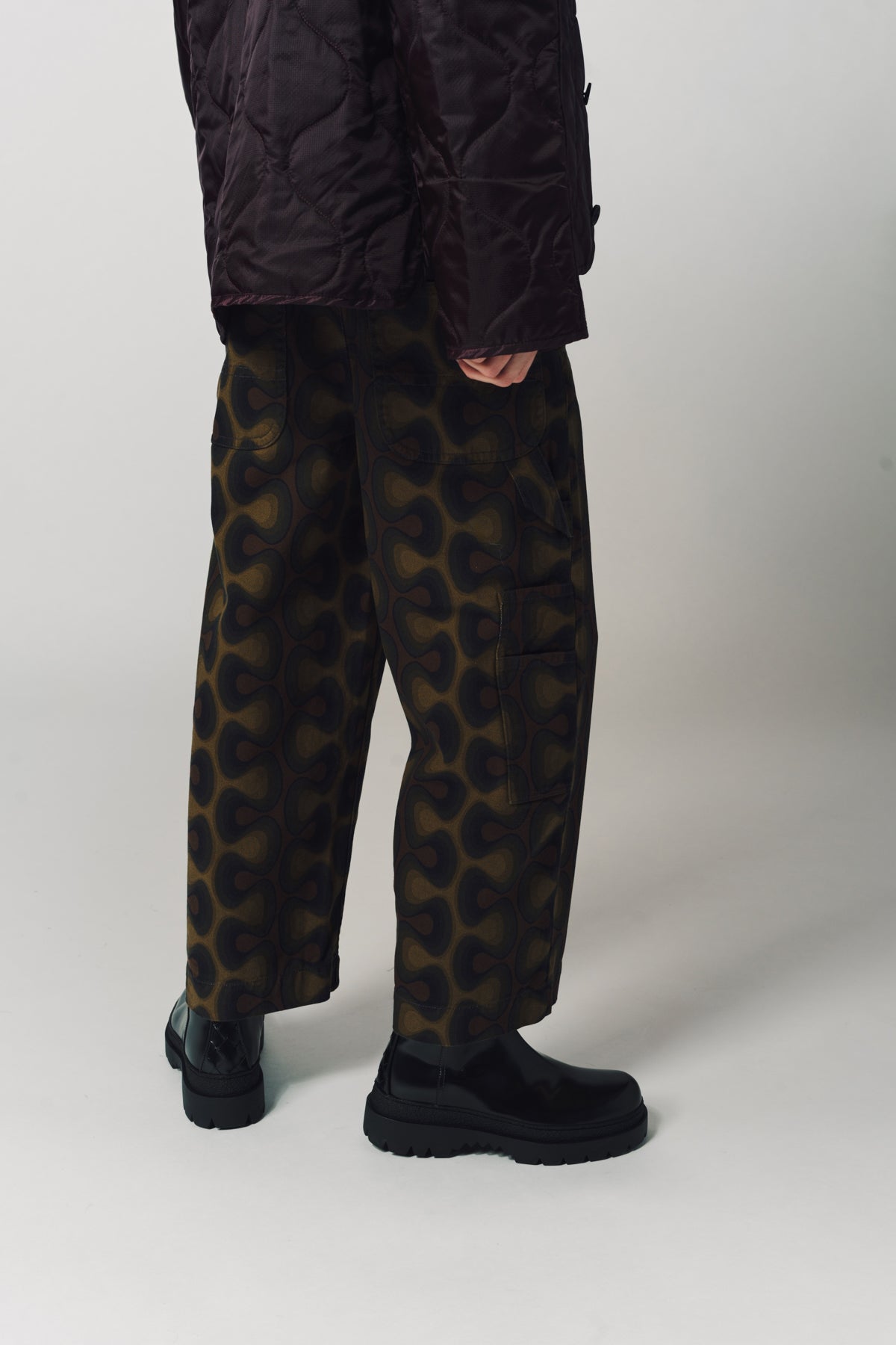 DRIES VAN NOTEN | PRINTED DENIM JEANS - MAXFIELD LA