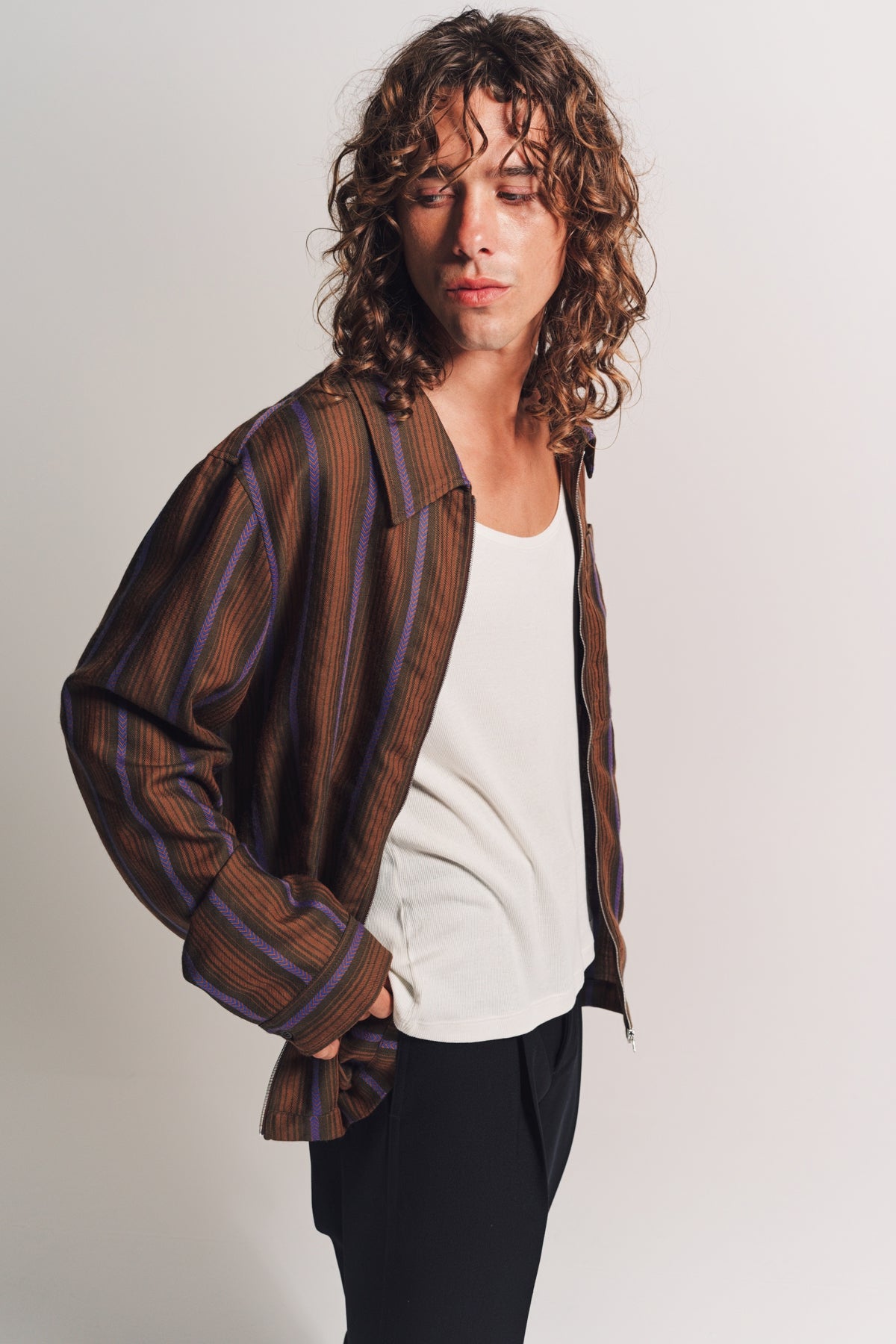 WALES BONNER | CHORUS ZIP SHIRT - MAXFIELD LA