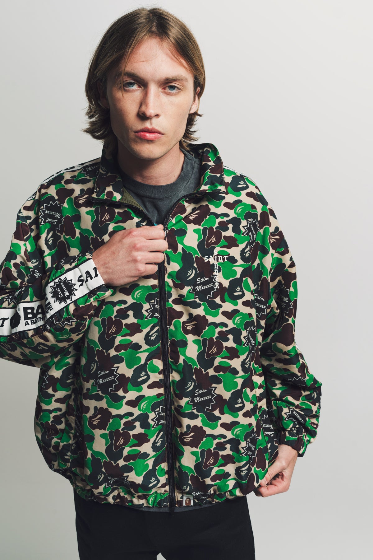 SAINT MICHAEL | ST APE TRACK JACKET - MAXFIELD LA